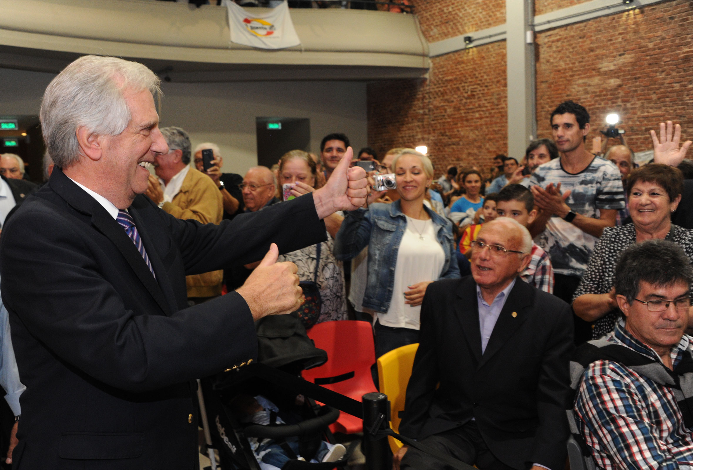 Llegada del presidente Tabaré Vázquez