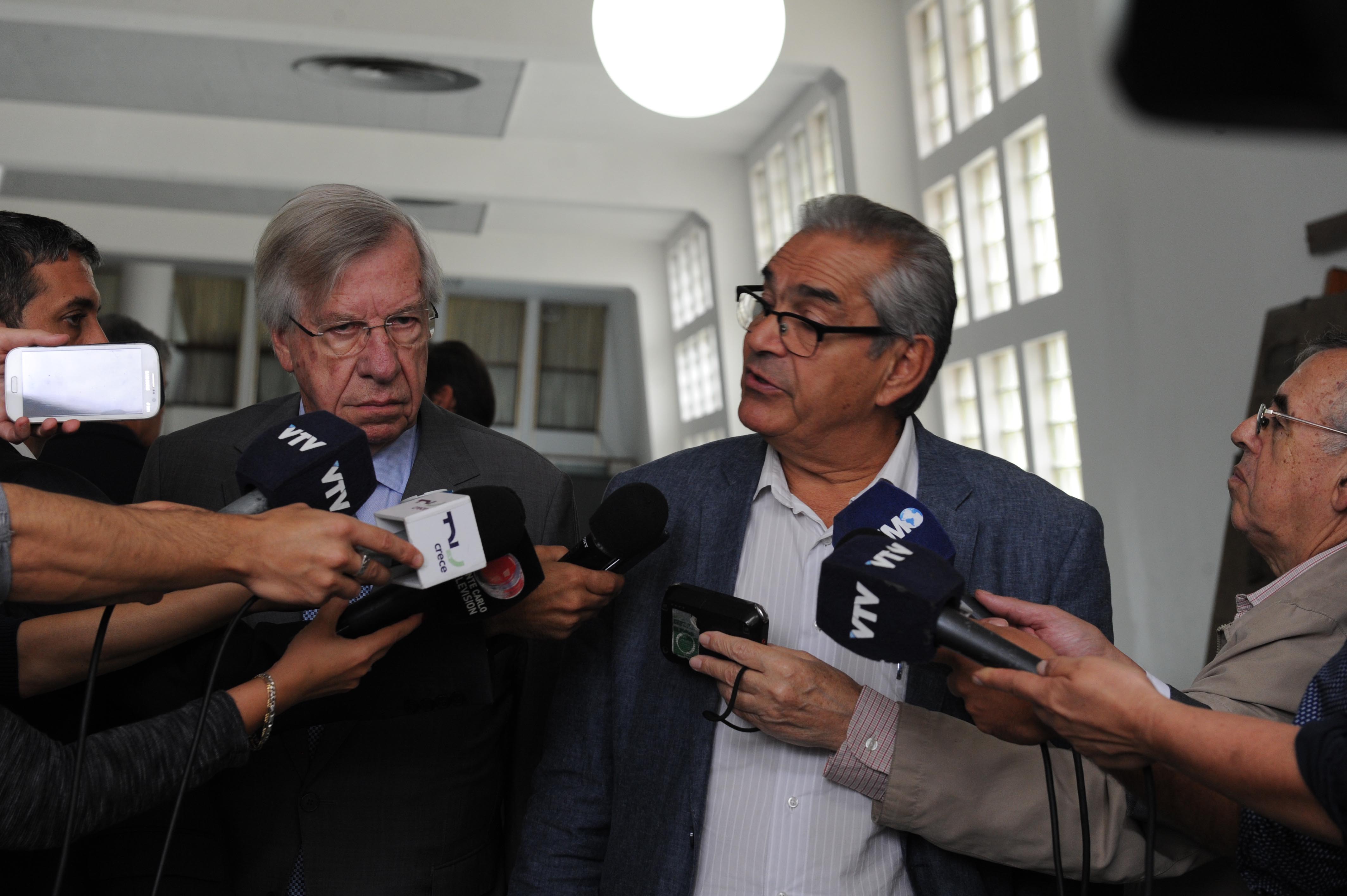 Benech y Astori en declaraciones a la prensa