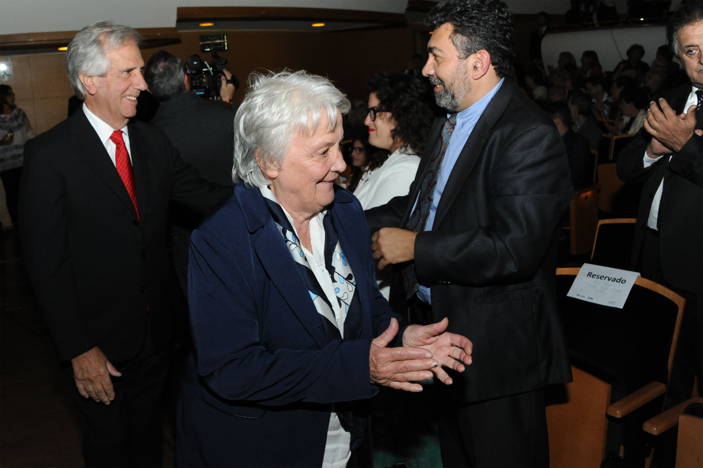 Llegada del Presidente Tabaré Vázquez, junto a Vicepresidenta, Lucía Topolansky