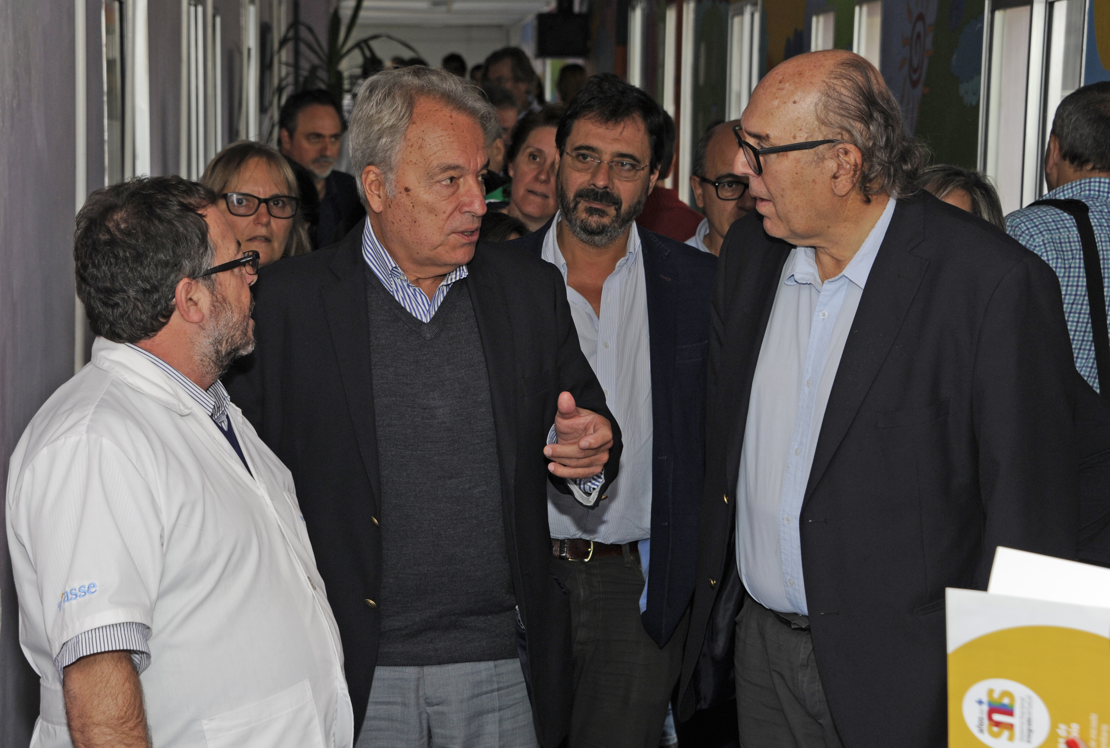Ministro interino de Salud Pública, Jorge Quian, y el presidente de ASSE, Marcos Carámbula, recorrieron el hospital de Florida