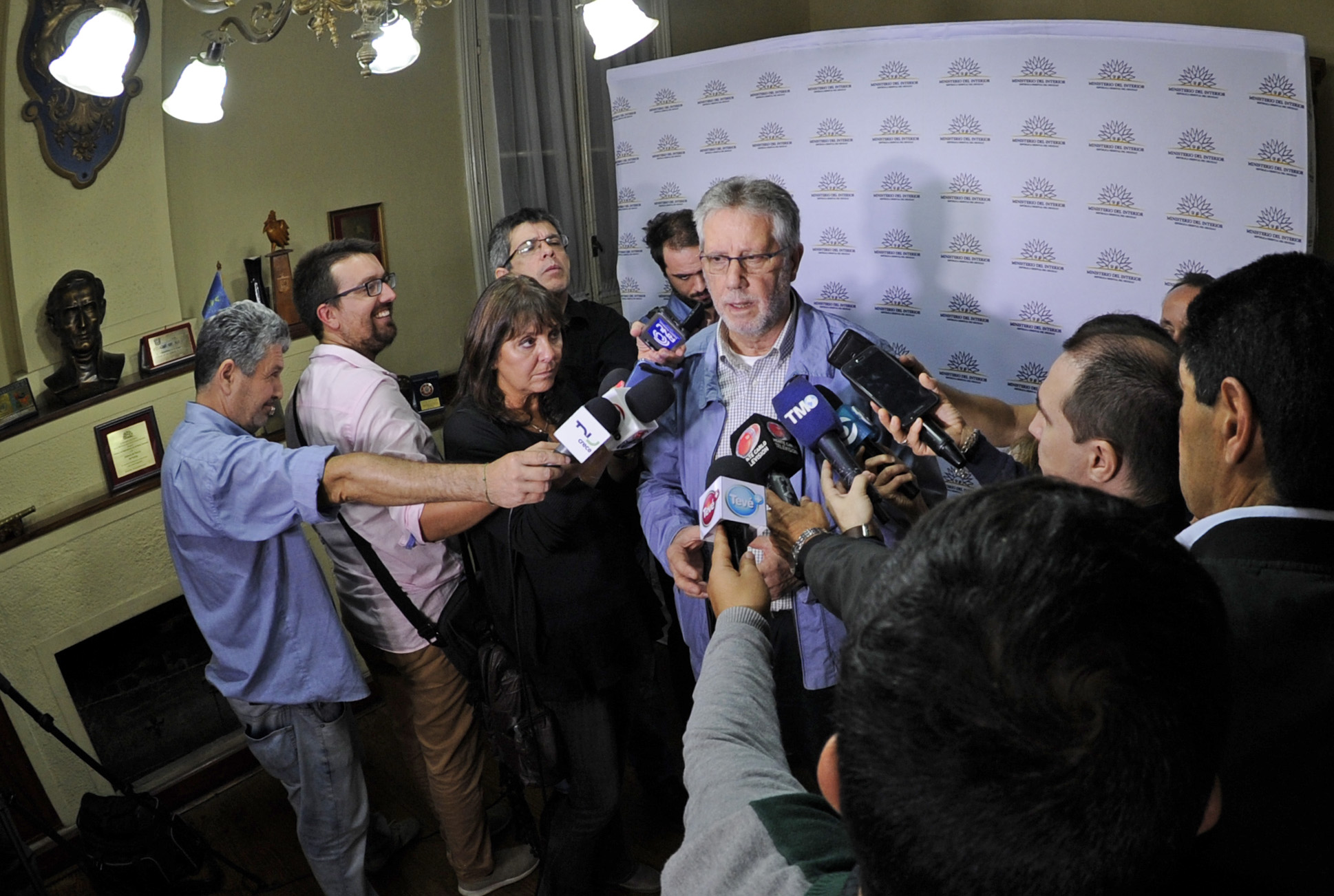 Ministro interino del Interior, Jorge Vázquez, en declaraciones a la prensa