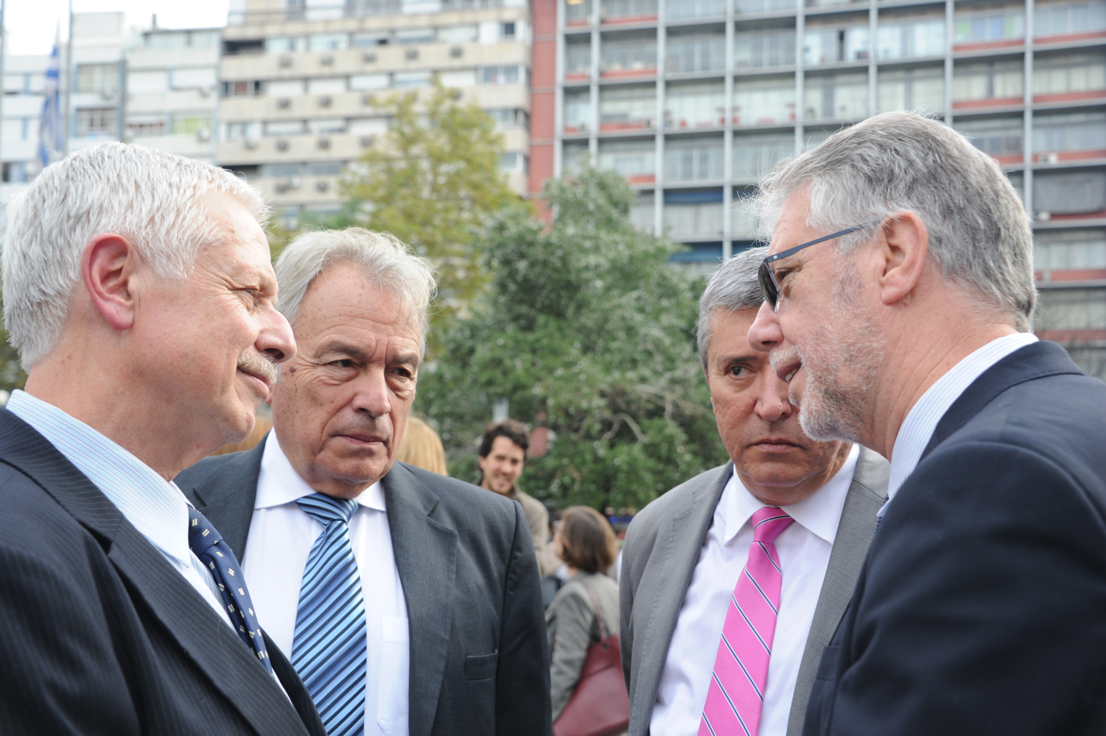 Basso, Quian, Salgado y Vázquez, en el lanzamiento de campaña de vacunación antigripal