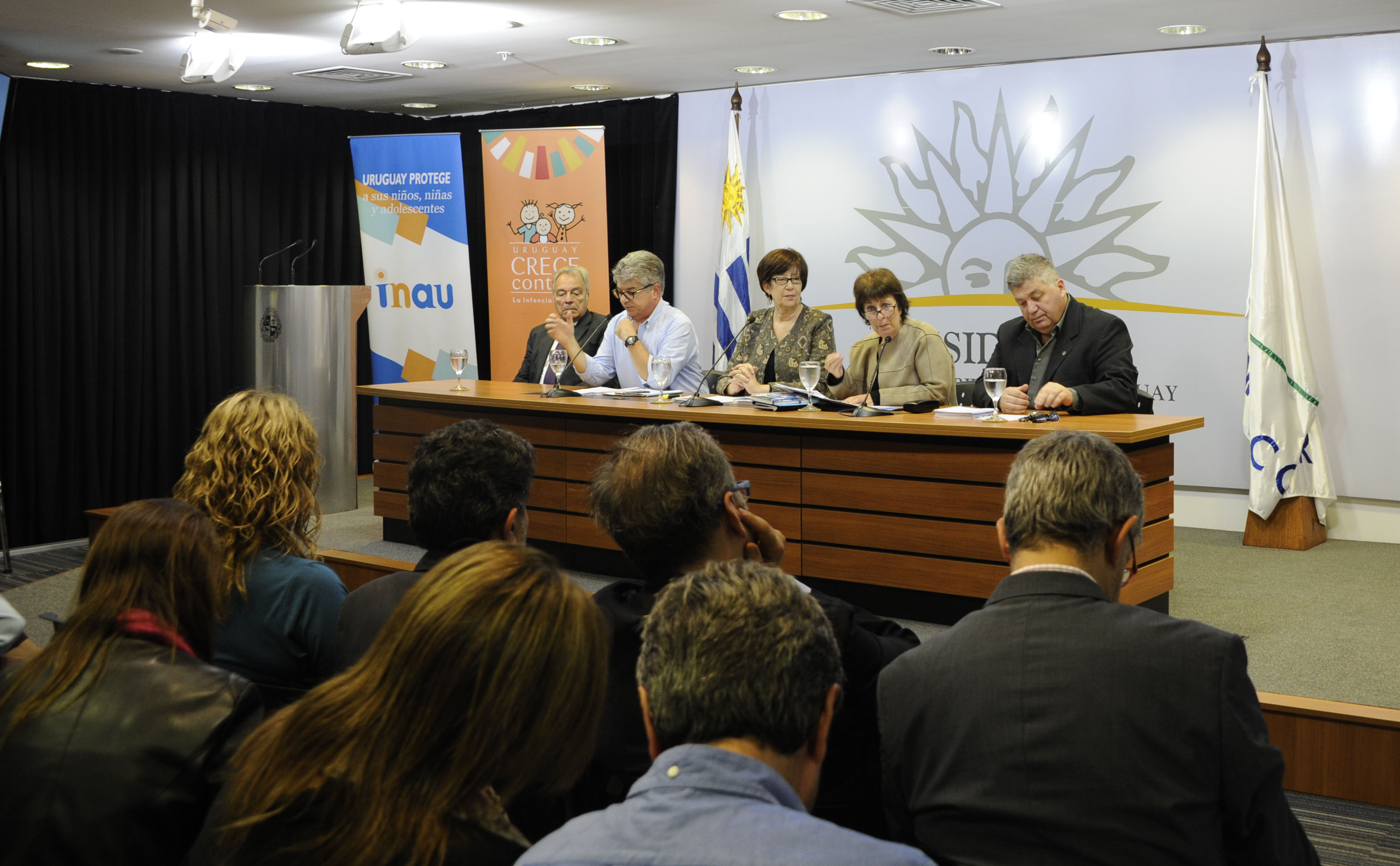 Lanzamiento del Mes de la Primera Infancia en la sala de prensa de la Torre Ejecutiva
