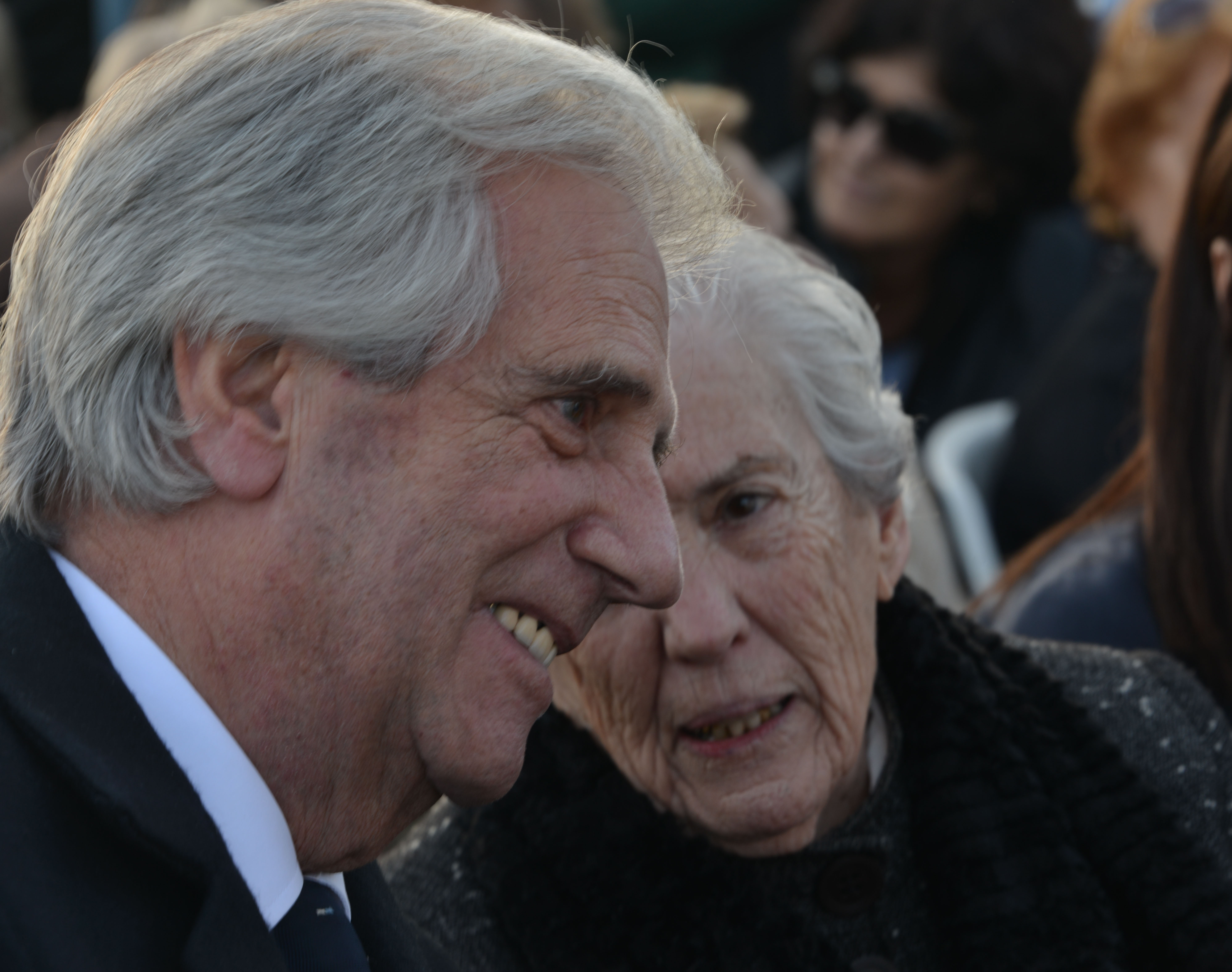 Presidente Vázquez y Azucena Berrutti