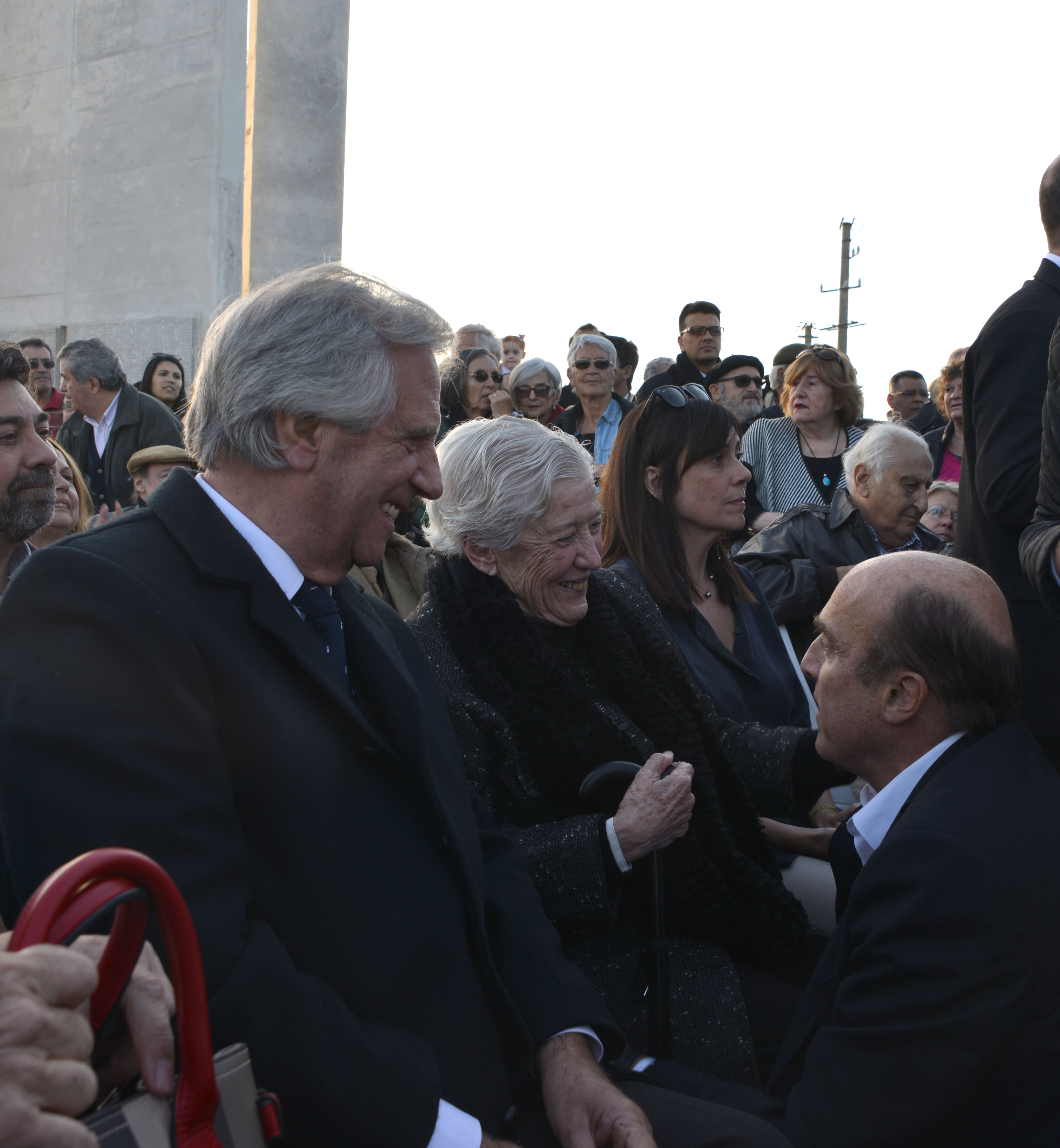 Presidente Vázquez, Azucena Berrutti e Intendente de Montevideo Daniel Martínez