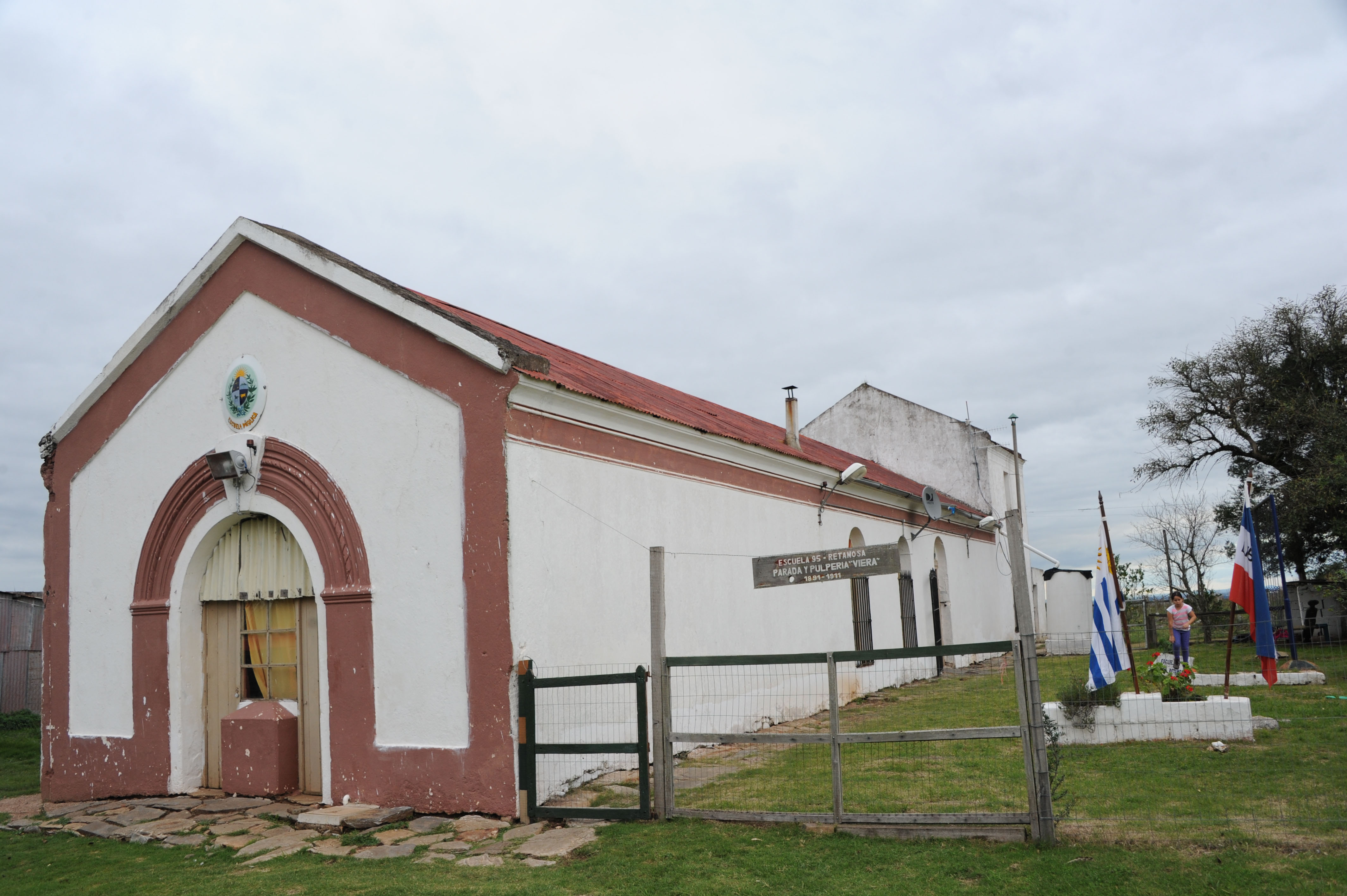 Inauguración de la red de cableado en el paraje Retamosa, ubicado en Lavalleja