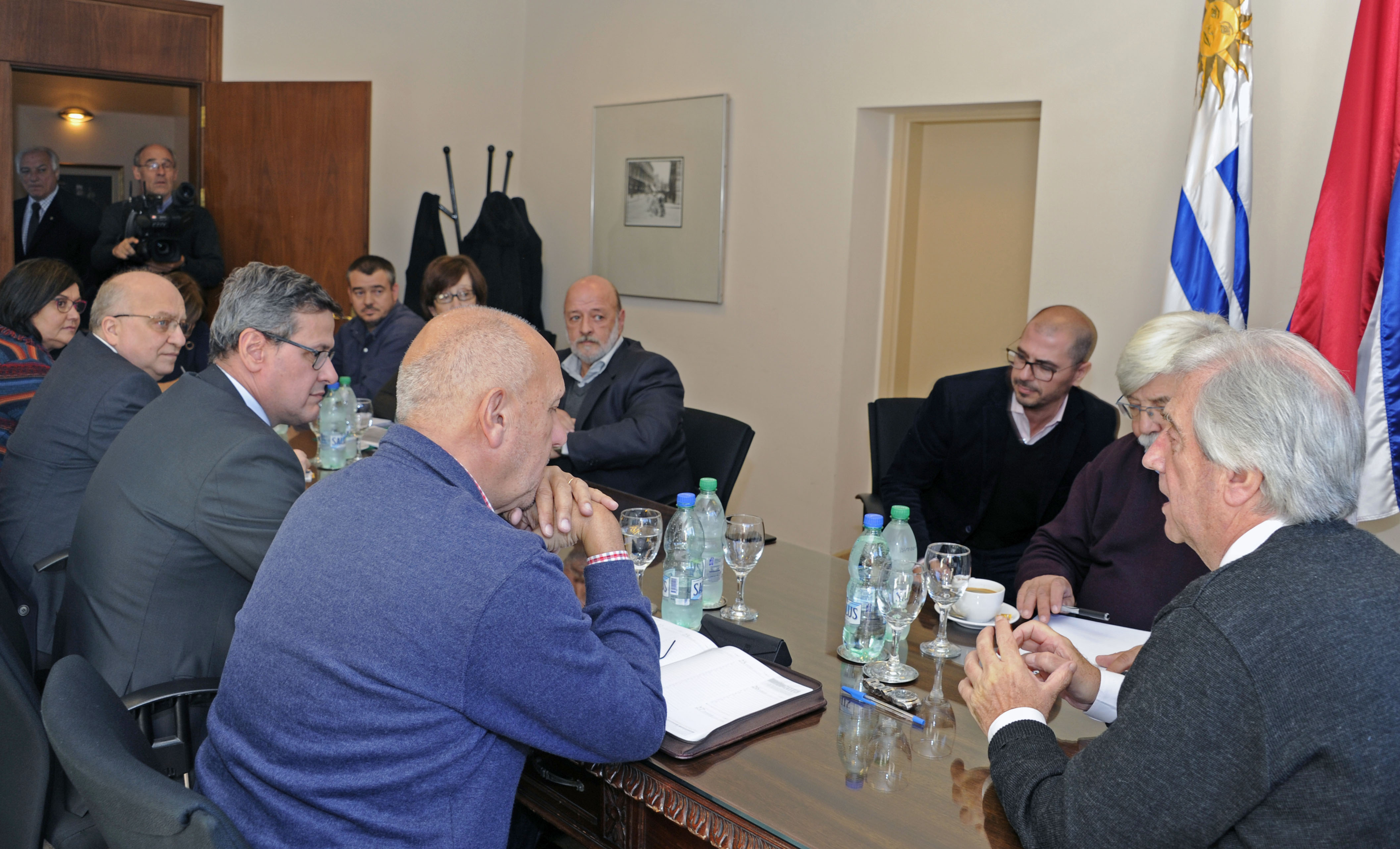 Reunión liderada por el presidente Tabaré Vázquez