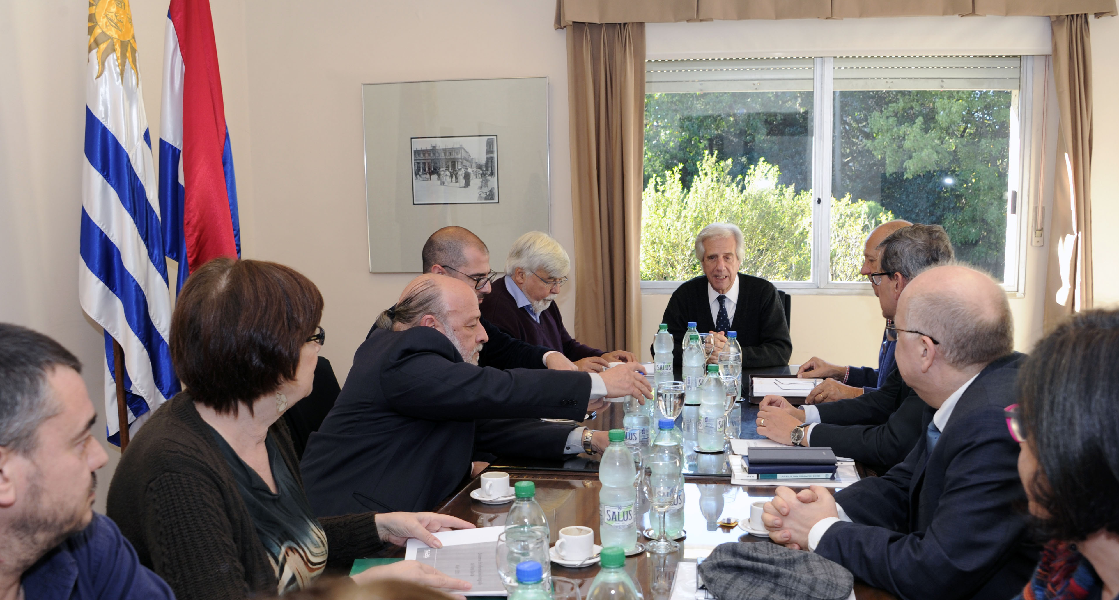 Reunión liderada por el presidente Tabaré Vázquez
