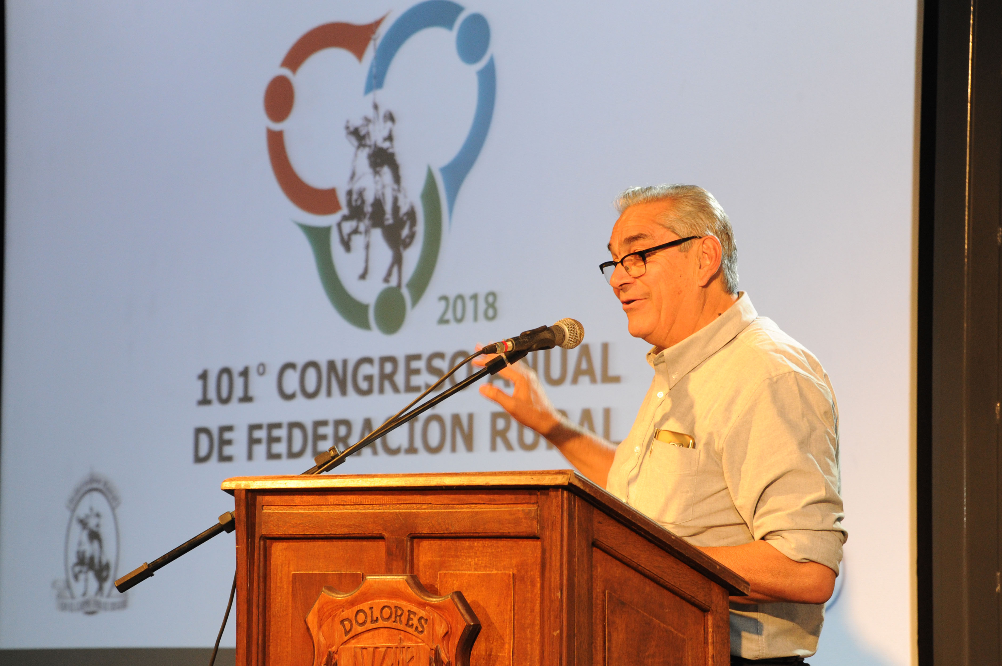 Ministro Enzo Benech en cierre del 101.º Congreso de la Federación Rural en Dolores