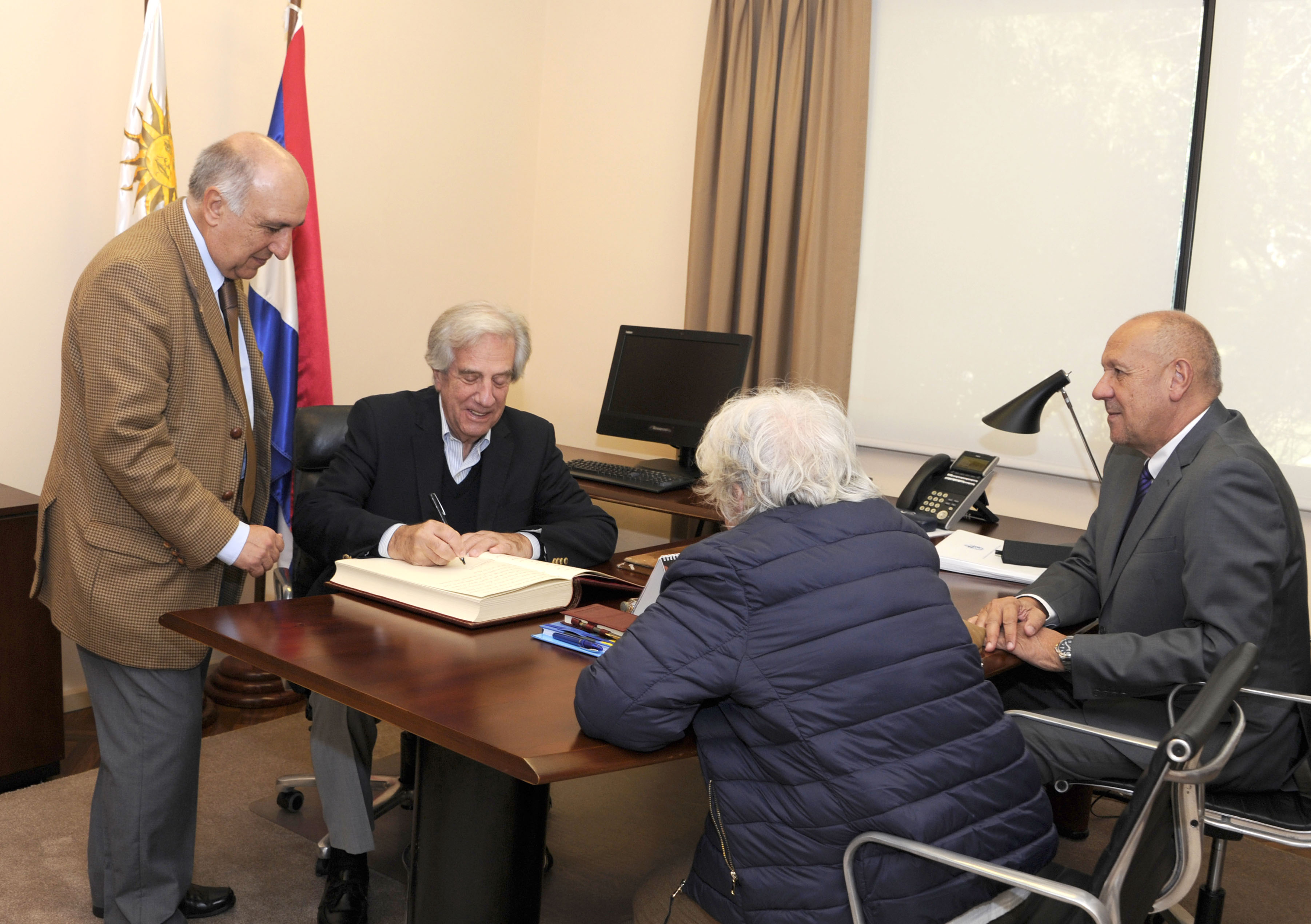 Ceremonia de traspaso del mando presidencial de Tabaré Vázquez a Lucía Topolansky