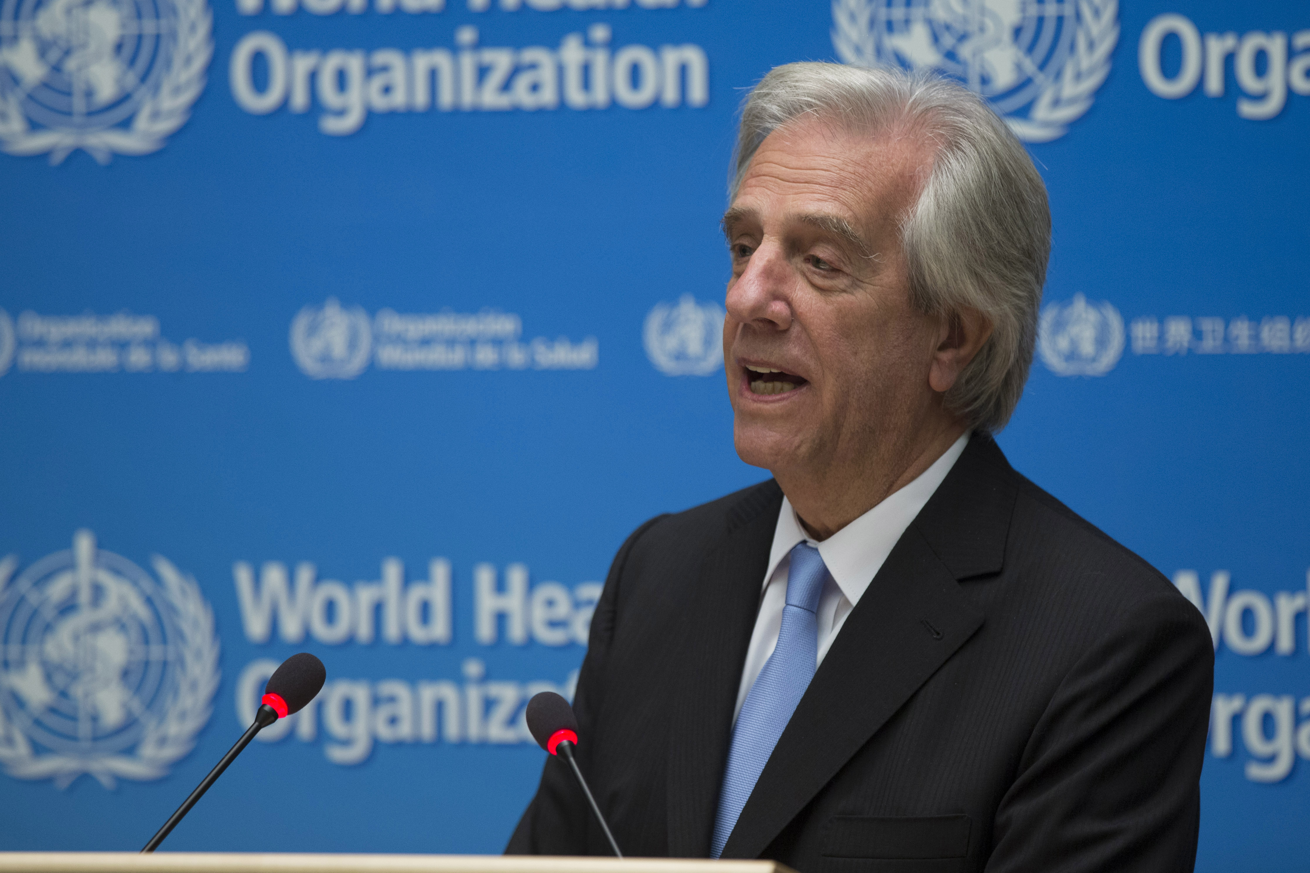 Presidente Tabaré Vázquez recibió reconocimiento de Organización Mundial de la Salud