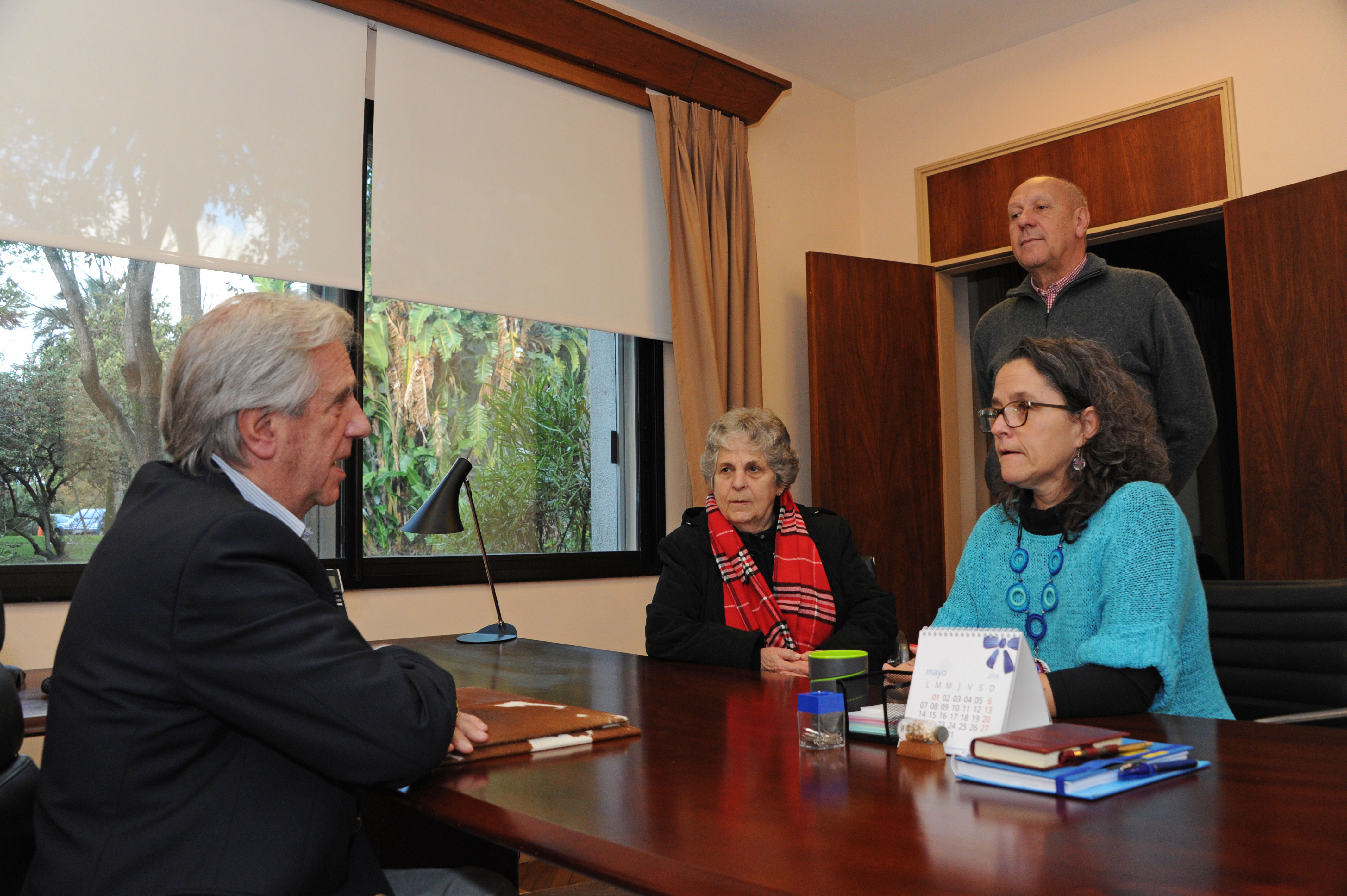 Tabaré Vázquez, Patricia Ayala, María Auxiliadora Delgado y Miguel Ángel Toma