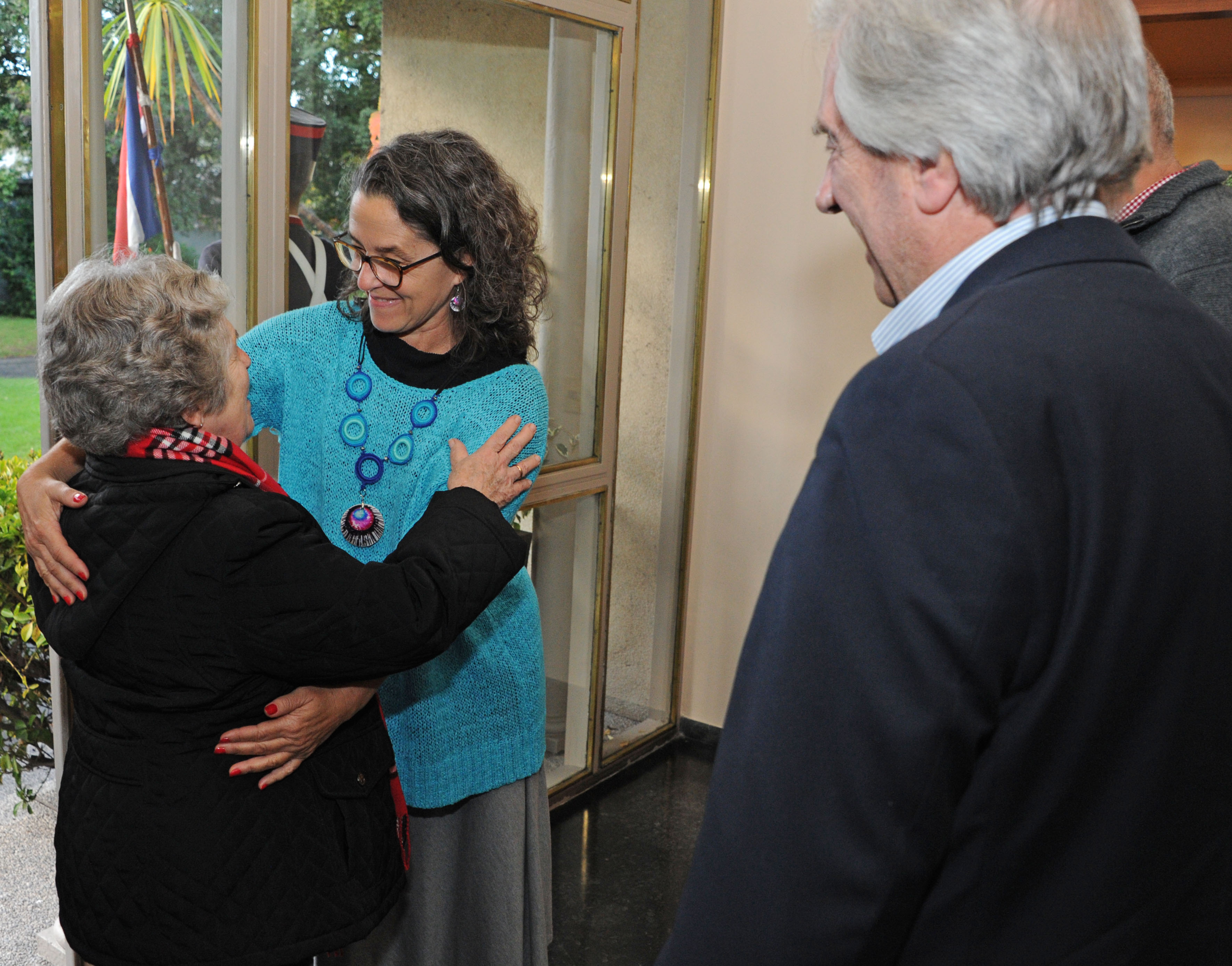 Tabaré Vázquez, Patricia Ayala y María Auxiliadora Delgado