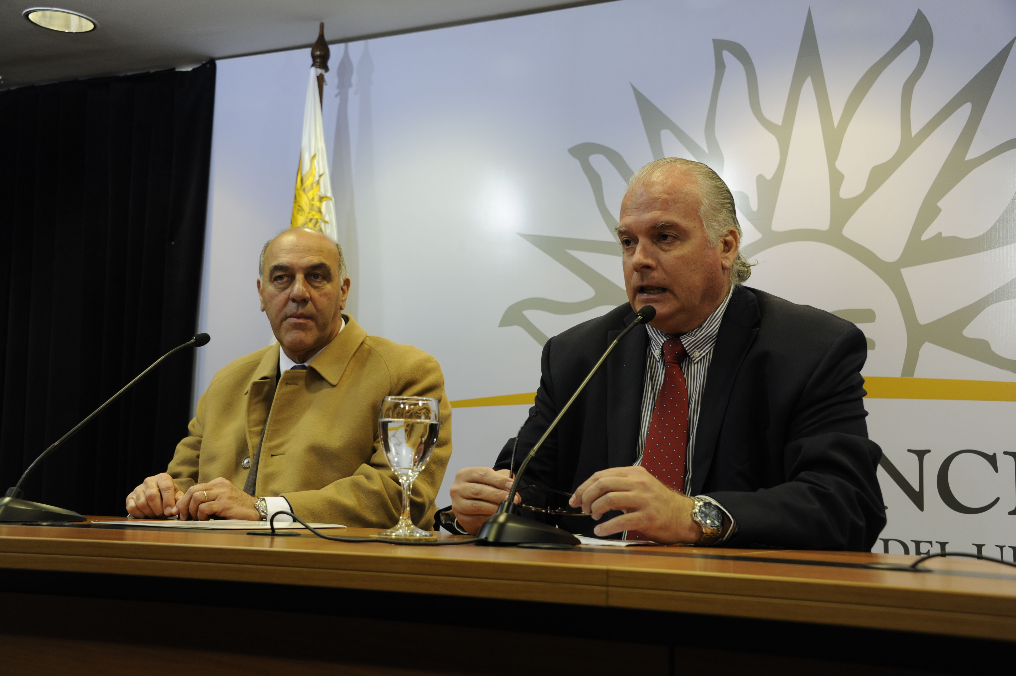 El presidente de Cámara de Industrias, Gabriel Murara, y vicepresidente de la Cámara de Comercio y Servicios, Daniel Sapelli