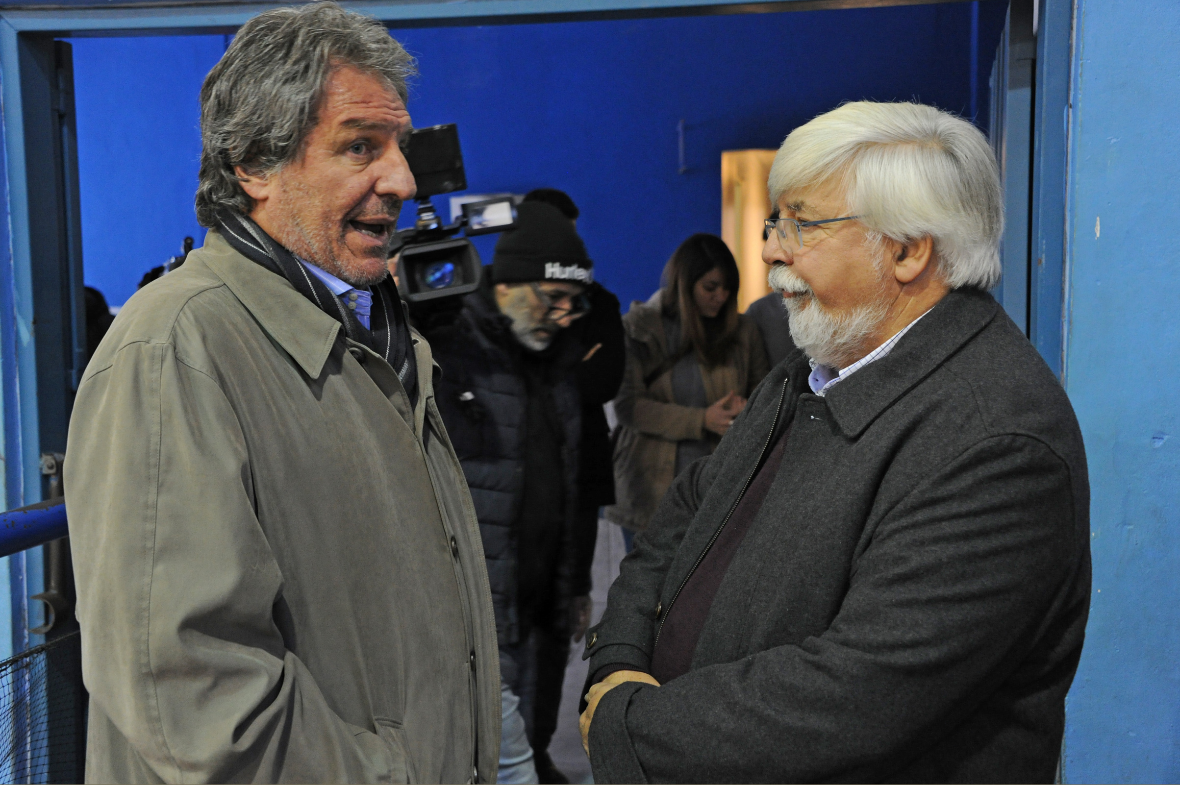 Presidente de Malvín, Sergio Somma, y ministro del Interior, Eduardo Bonomi