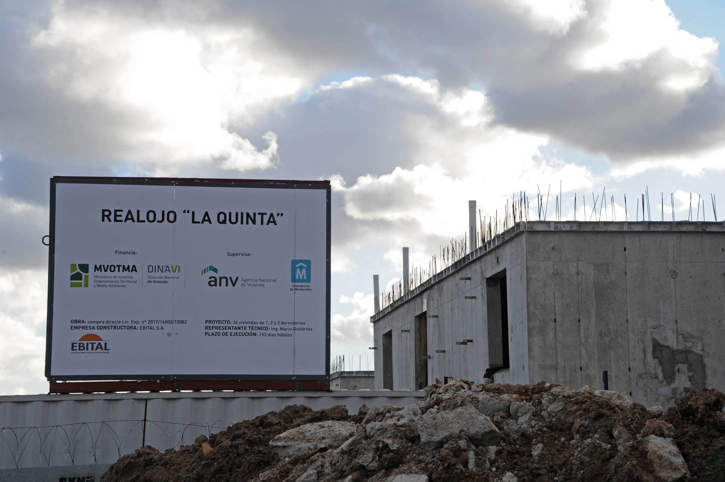 Obras del Ministerio de Vivienda y realojos en Barrio La Quinta