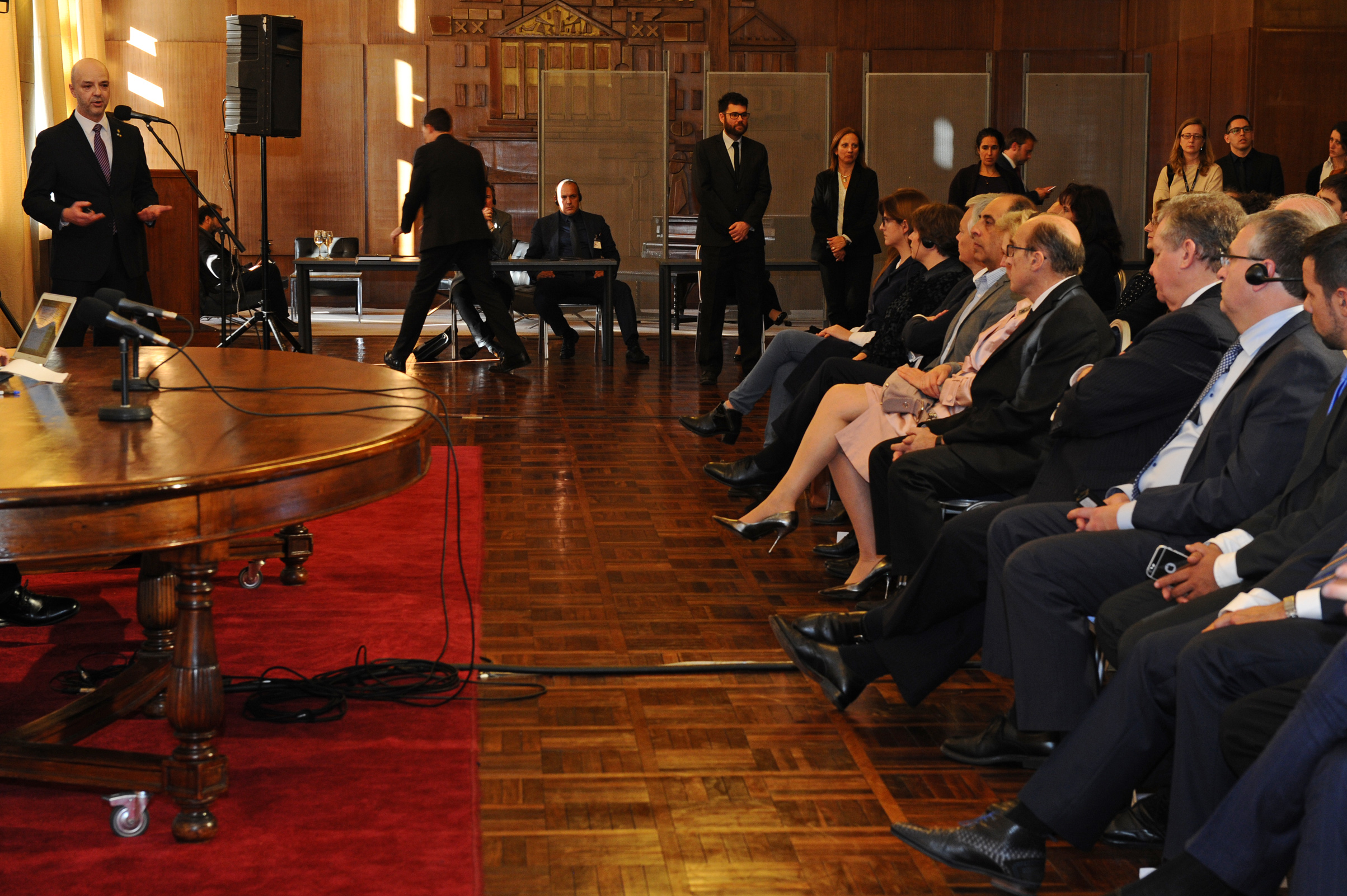 Director ejecutivo de Uruguay XXI, Antonio Carámbula, durante la presentación