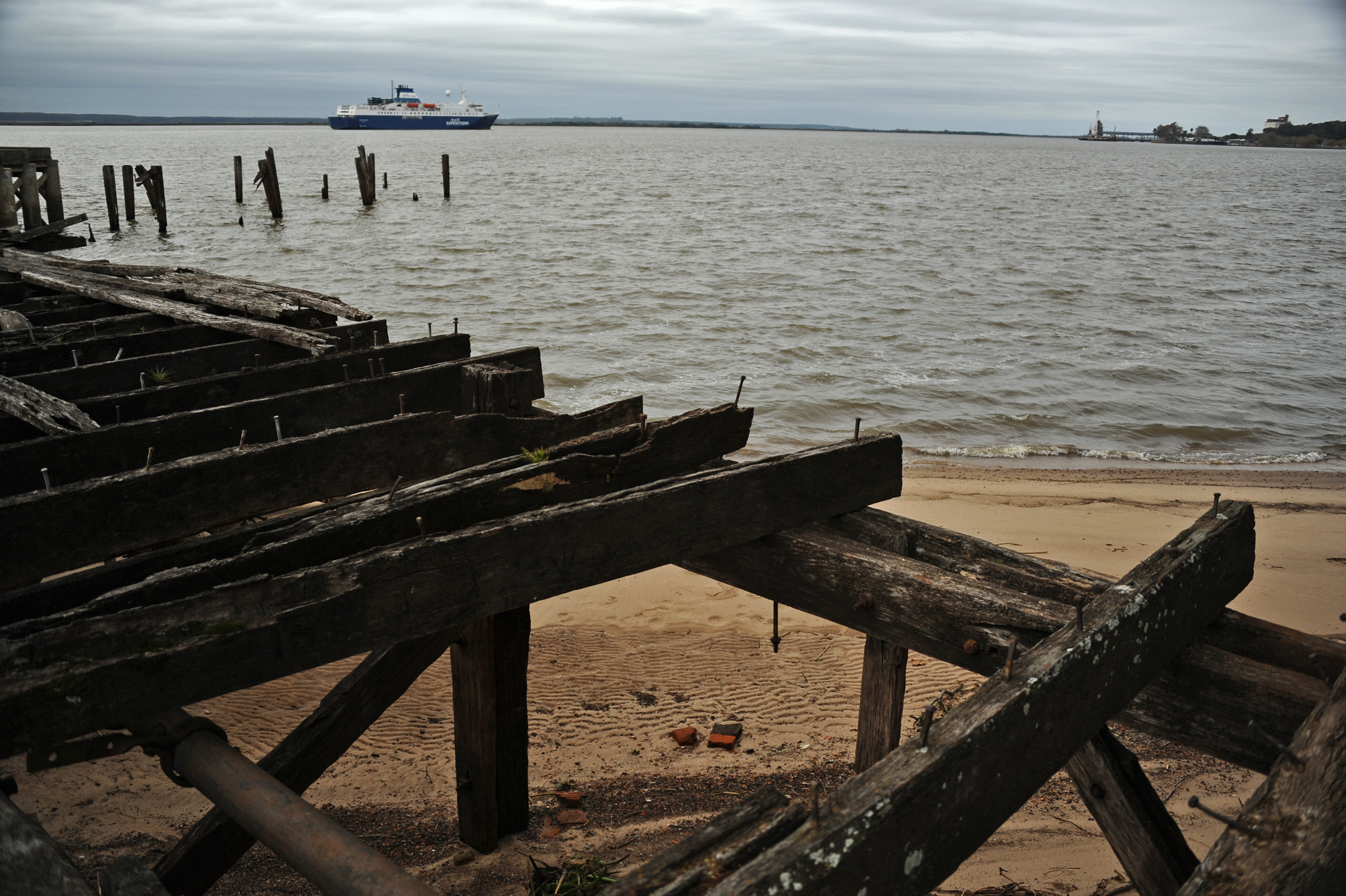 Muelle recuperado del ex frigorífico Anglo