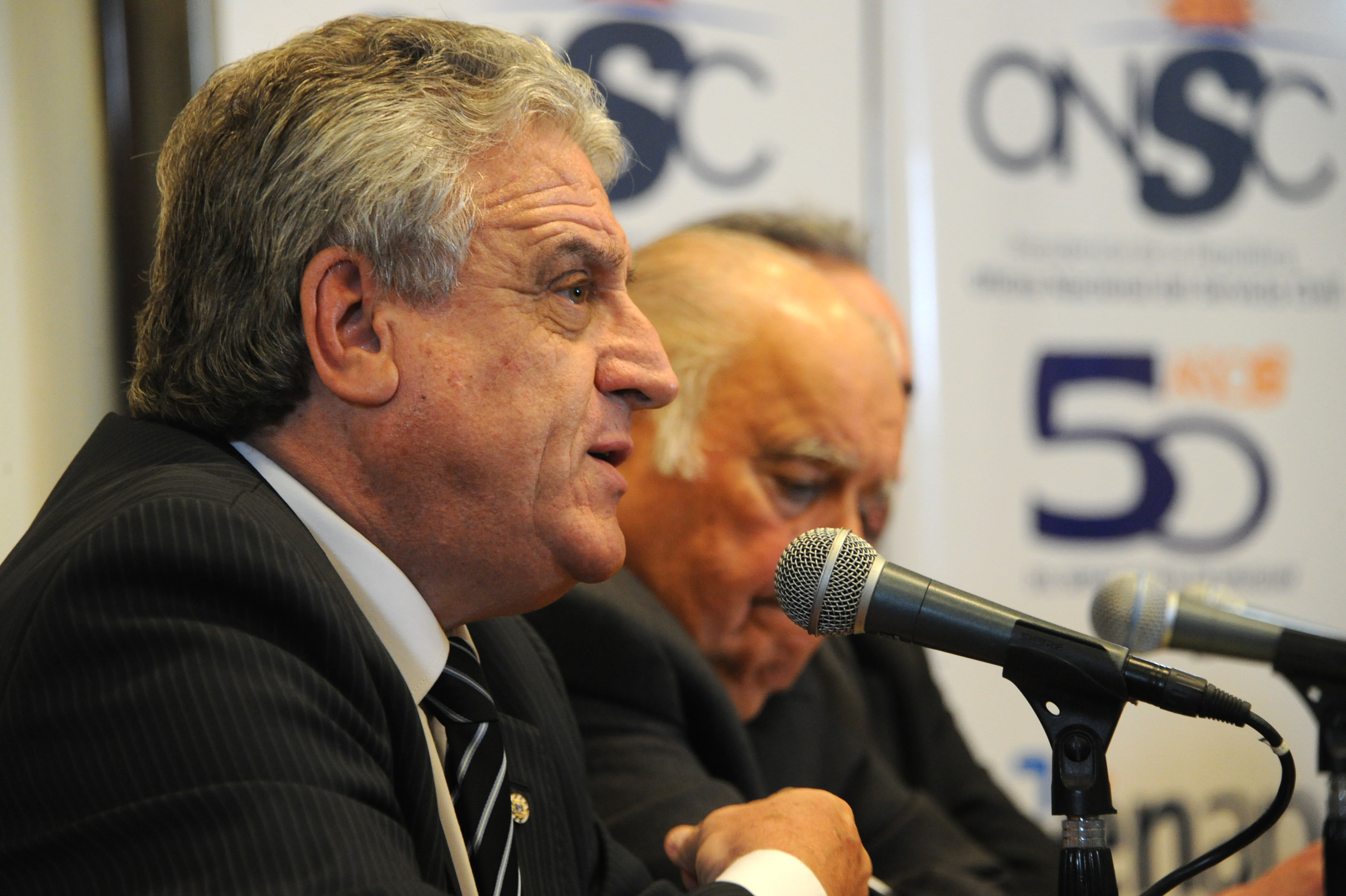Director de la Oficina Nacional de Servicio Civil, Alberto Scavarelli, haciendo uso de la palabra