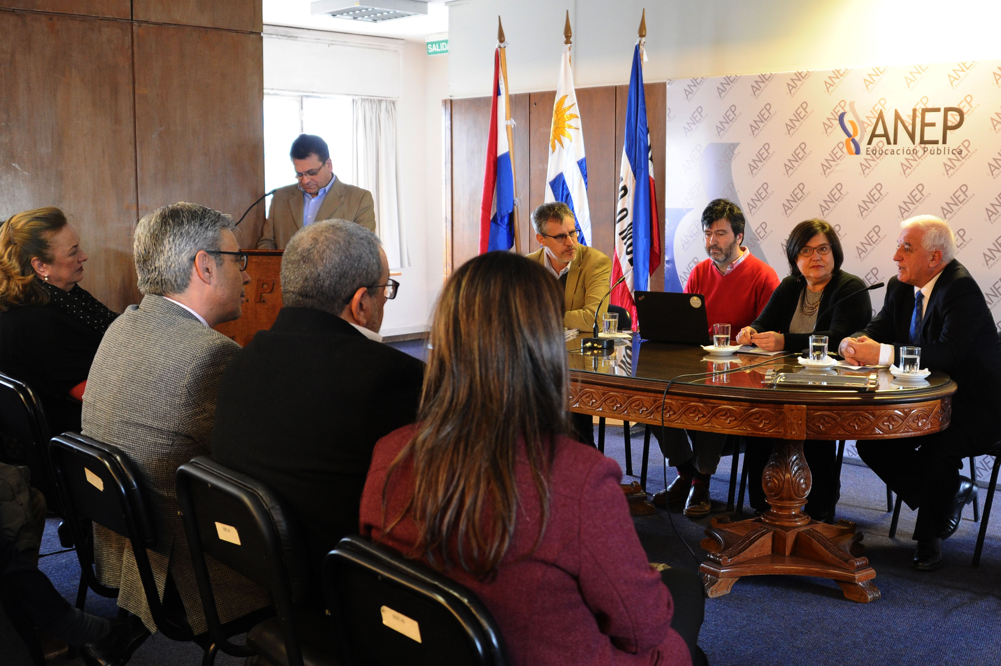 Autoridades en la presentación de Censo Nacional Docente