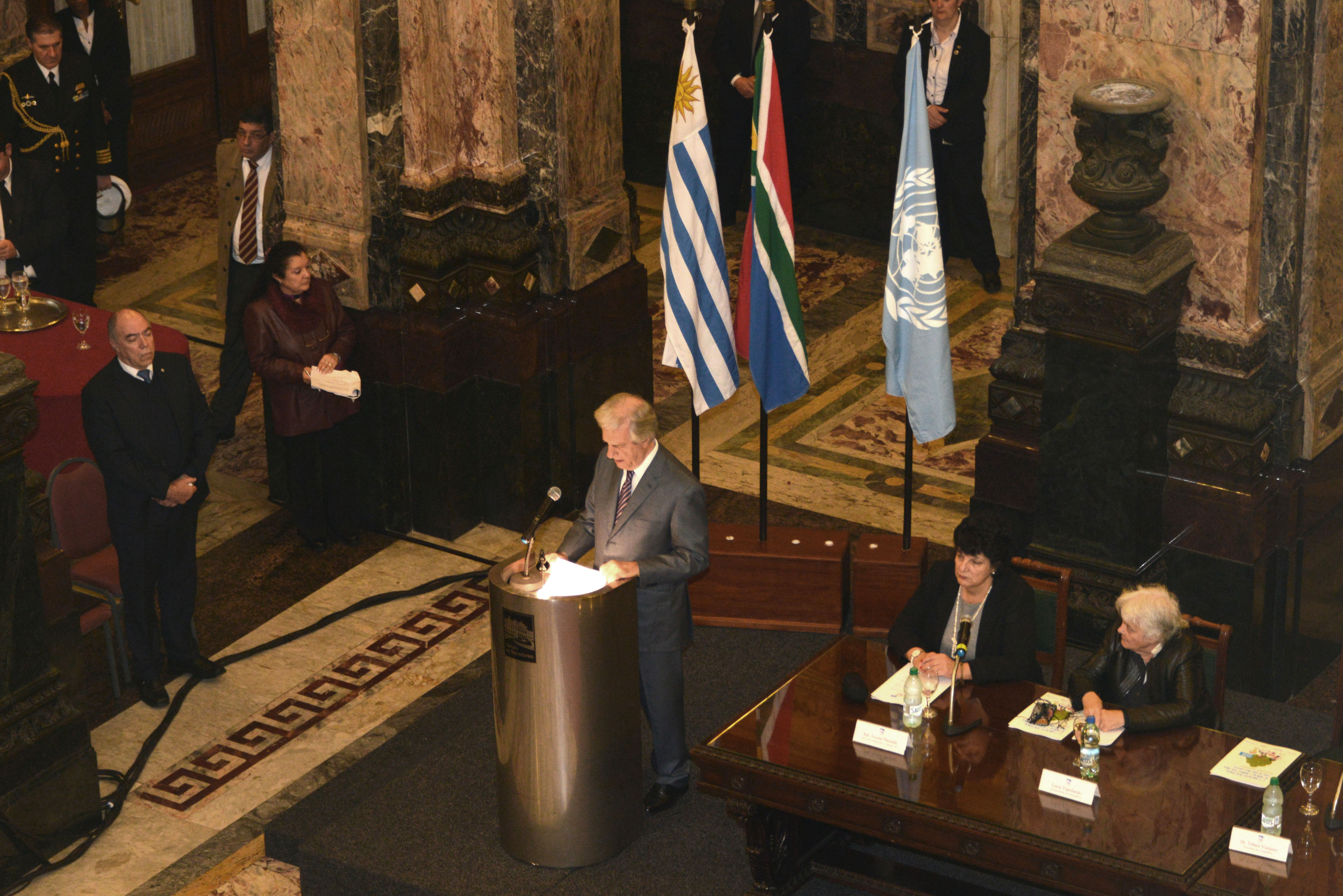 Palabras del Presidente Tabaré Vázquez en acto por el Día Internacional de Nelson Mandela