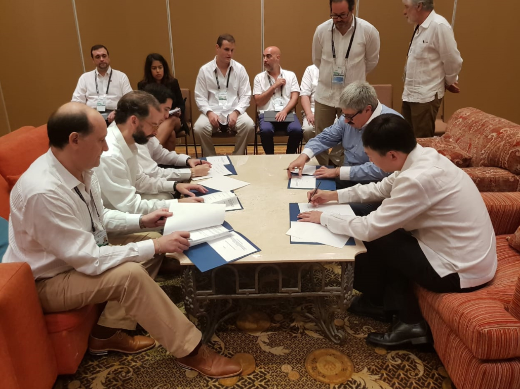 Vicecanciller Bergamino, en reuniones paralelas a la XIII Cumbre de la Alianza del Pacífico