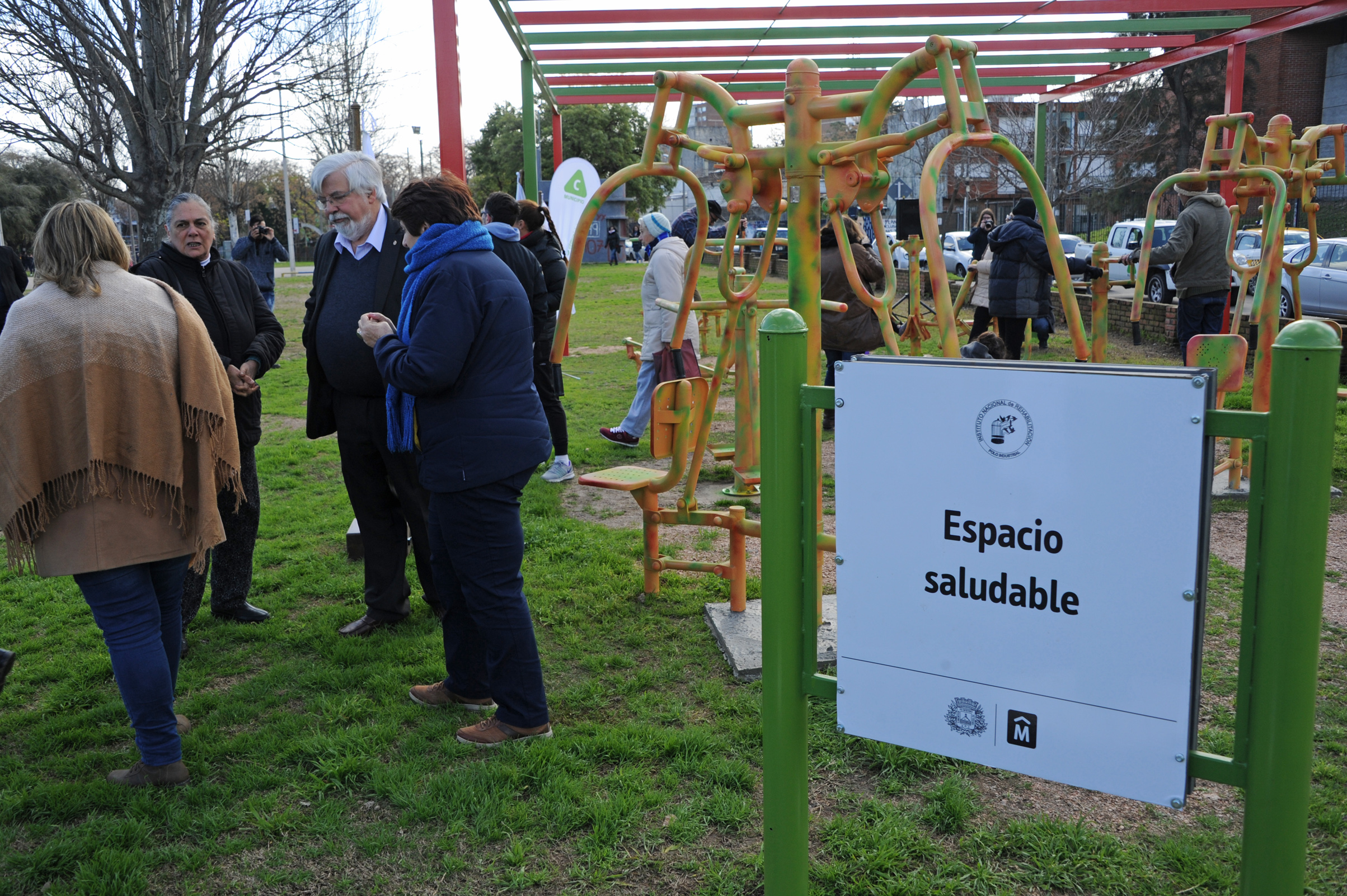 Inauguración de las obras de refacción en la plaza de deportes n.º 12