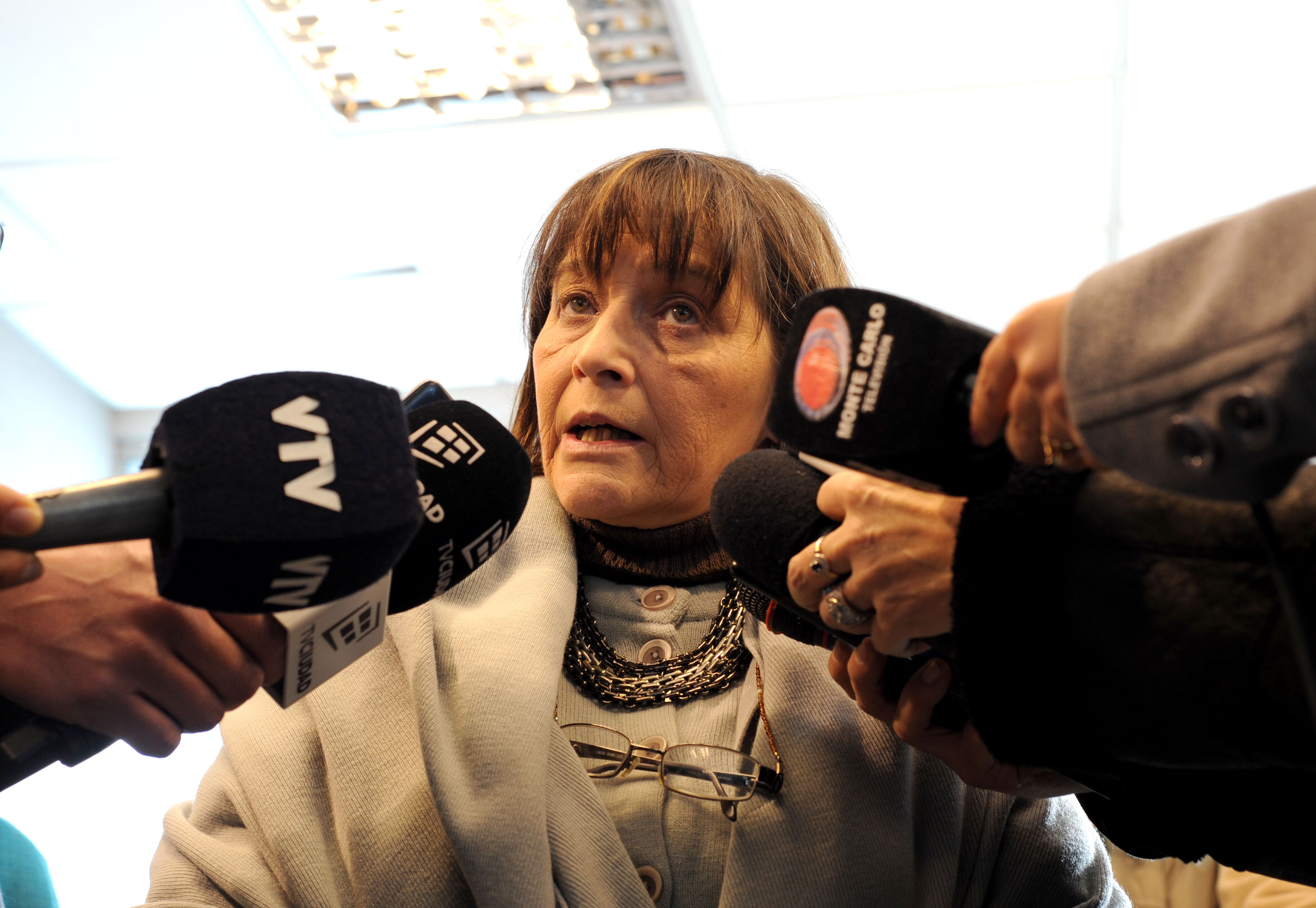 Secretaria general de la Asociación de Maestros de Montevideo (Ademu), Daysi Iglesias, en declaraciones a la prensa