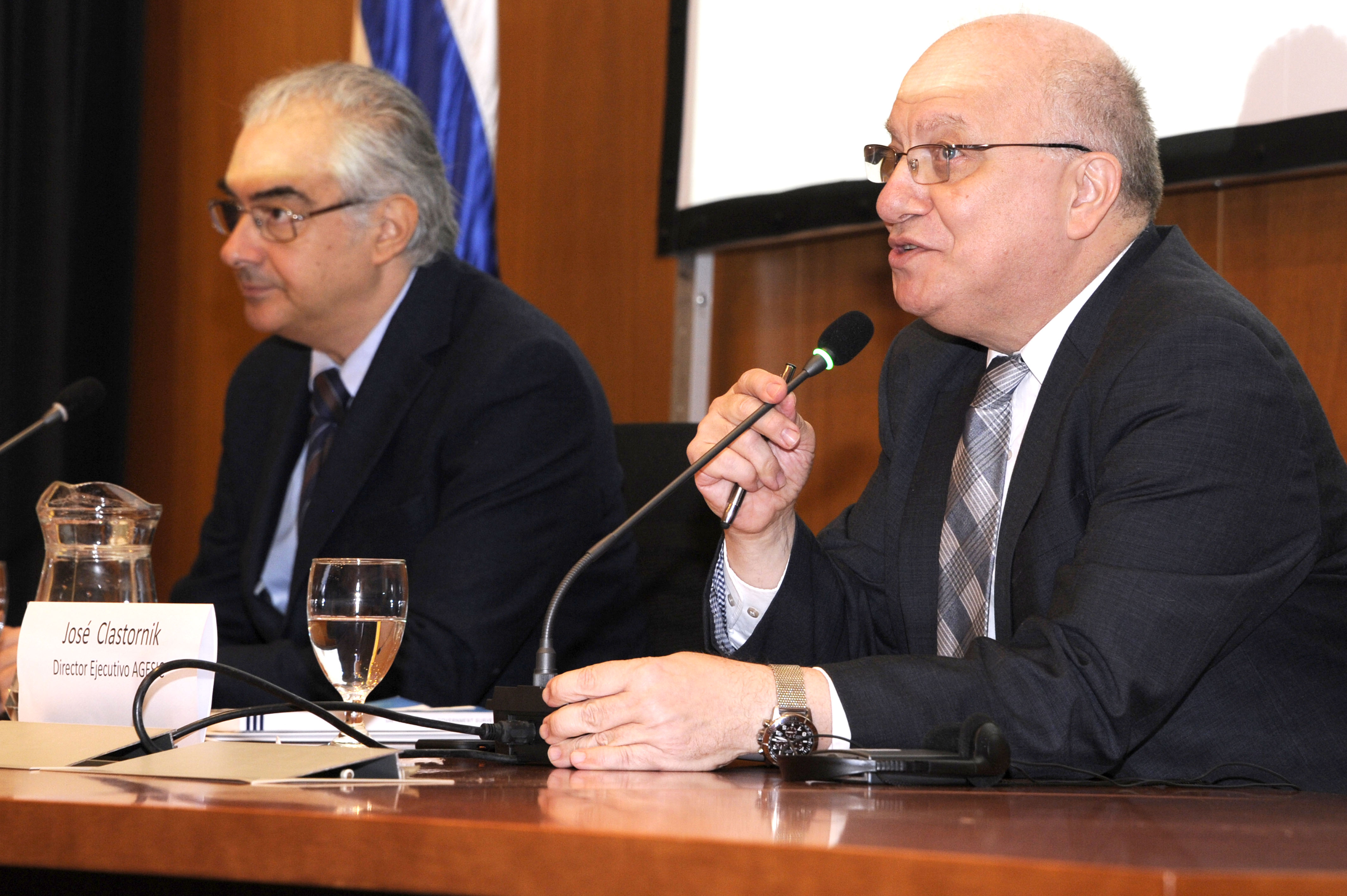 Director de Gobierno Digital de la Organización de las Naciones Unidas, Vicenzo Aquaro, y director ejecutivo de Agesic, José Clastornik