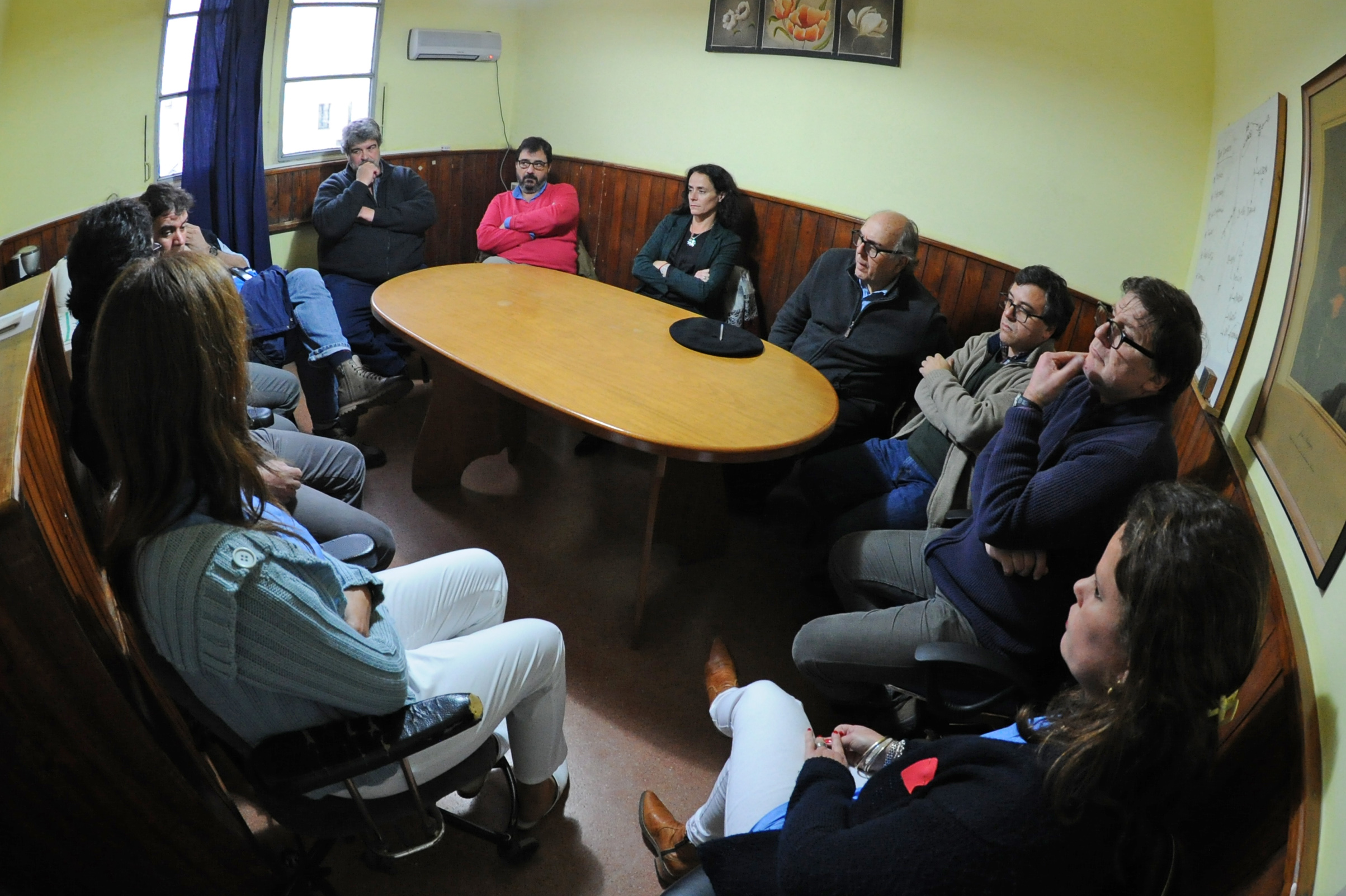 Reunión de autoridades de ASSE encabezadas por Marcos Carámbula, con funcionarios del Hospital de Rocha
