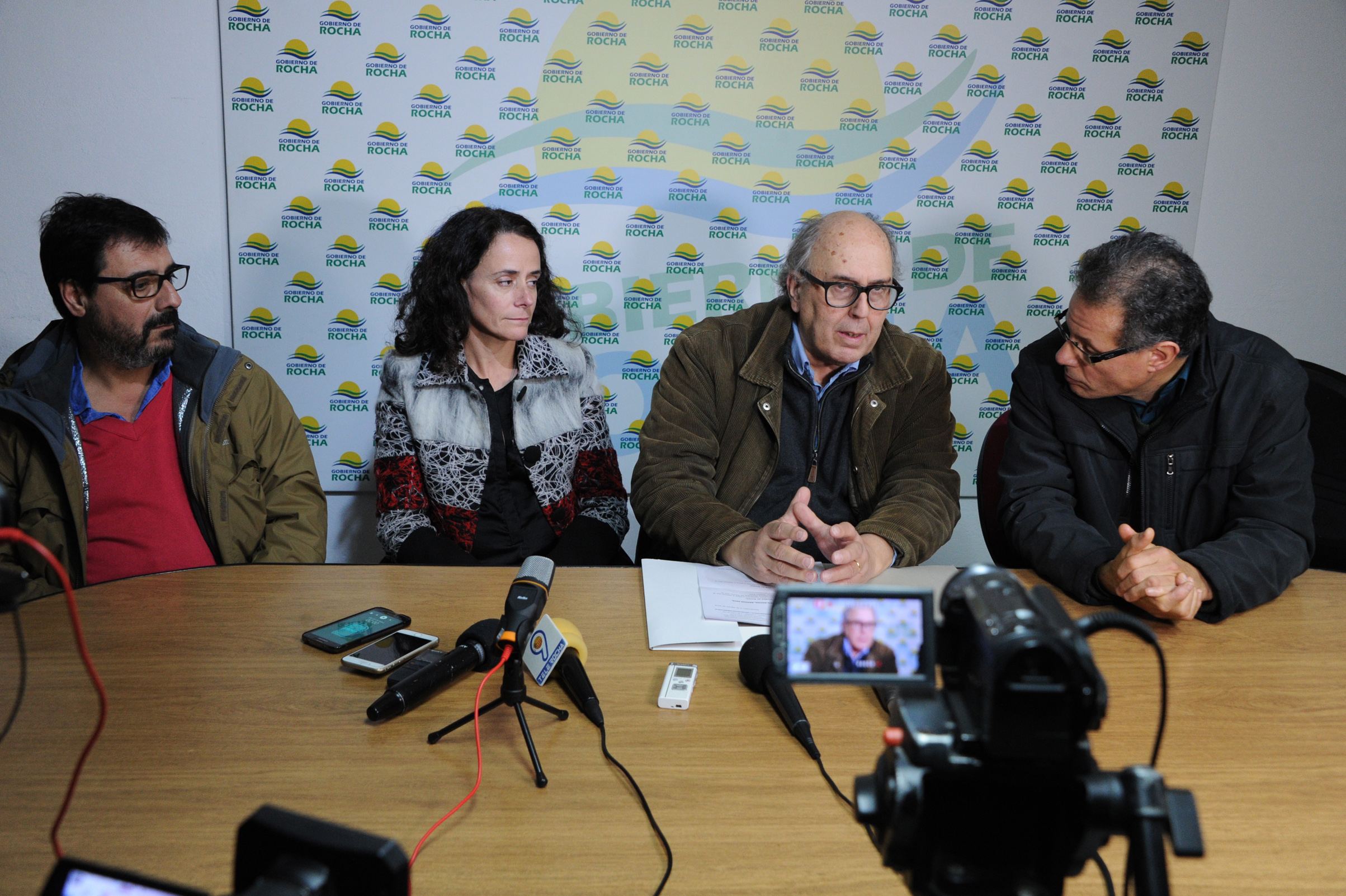 Reunión de autoridades de ASSE encabezadas por Marcos Carámbula, con el Intendente de Rocha, Aníbal Pereyra