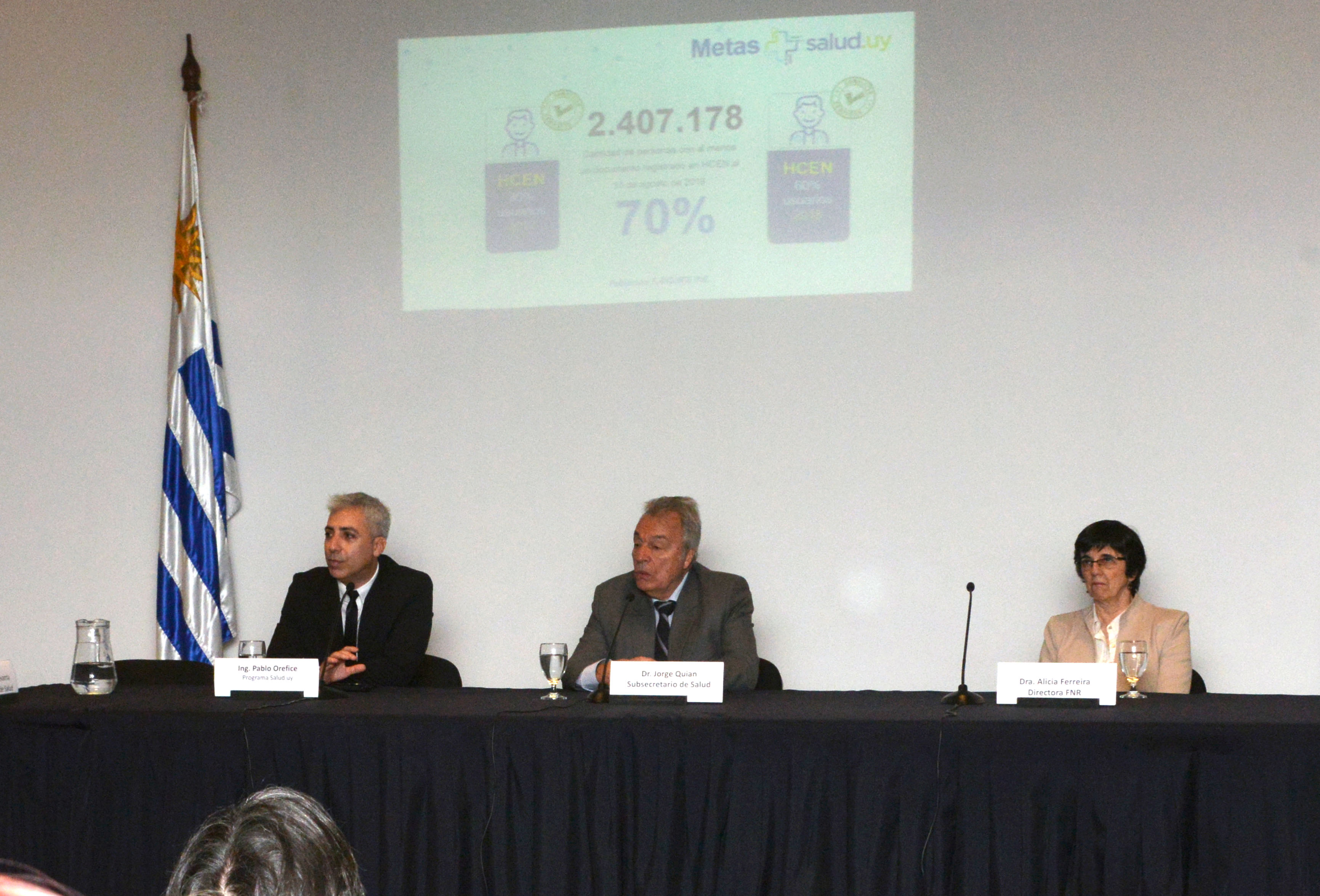 Pablo Orefice, Jorge Quian y Alicia Ferreira