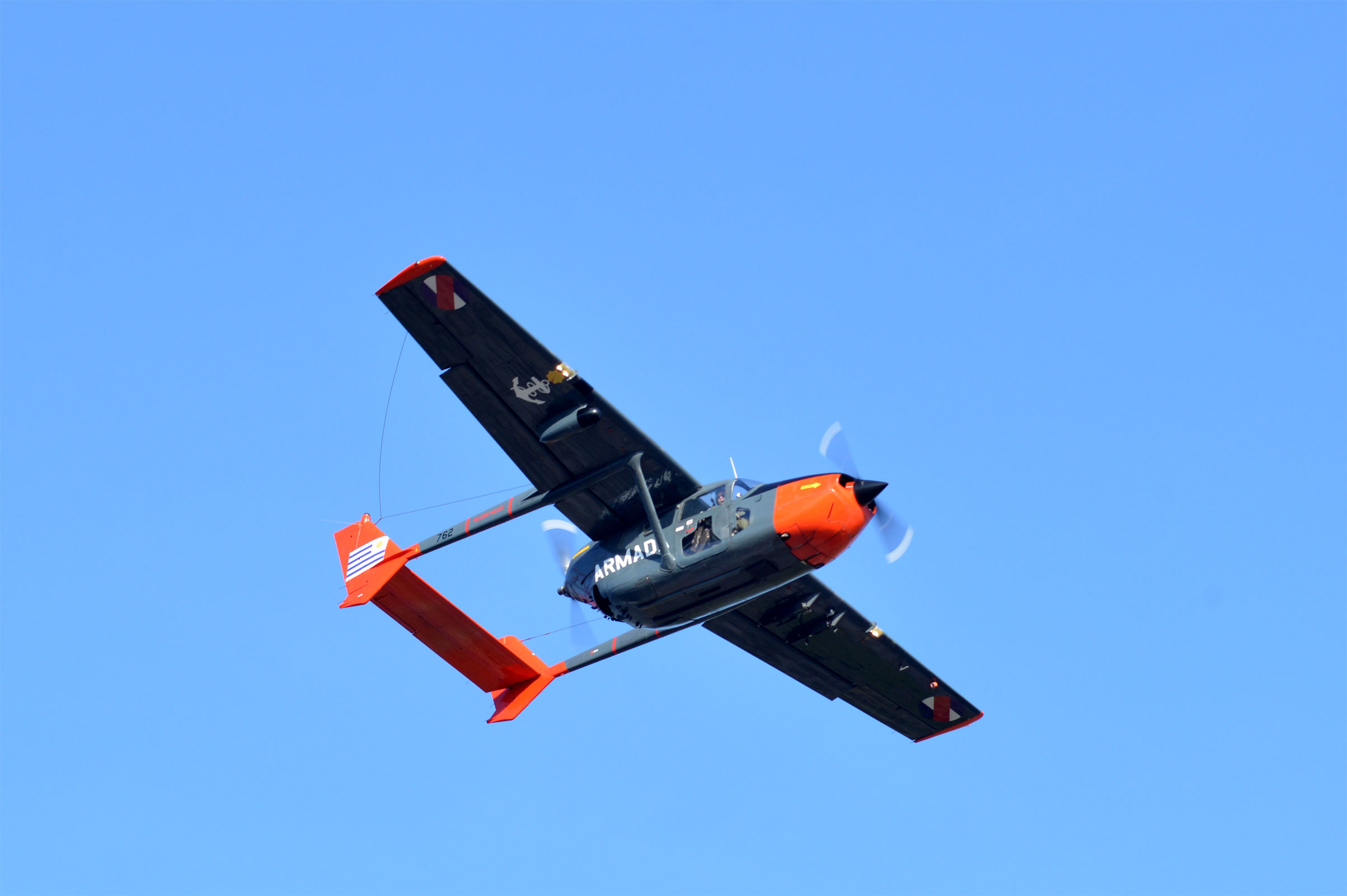 Una de las tres aeronaves donadas por Chile