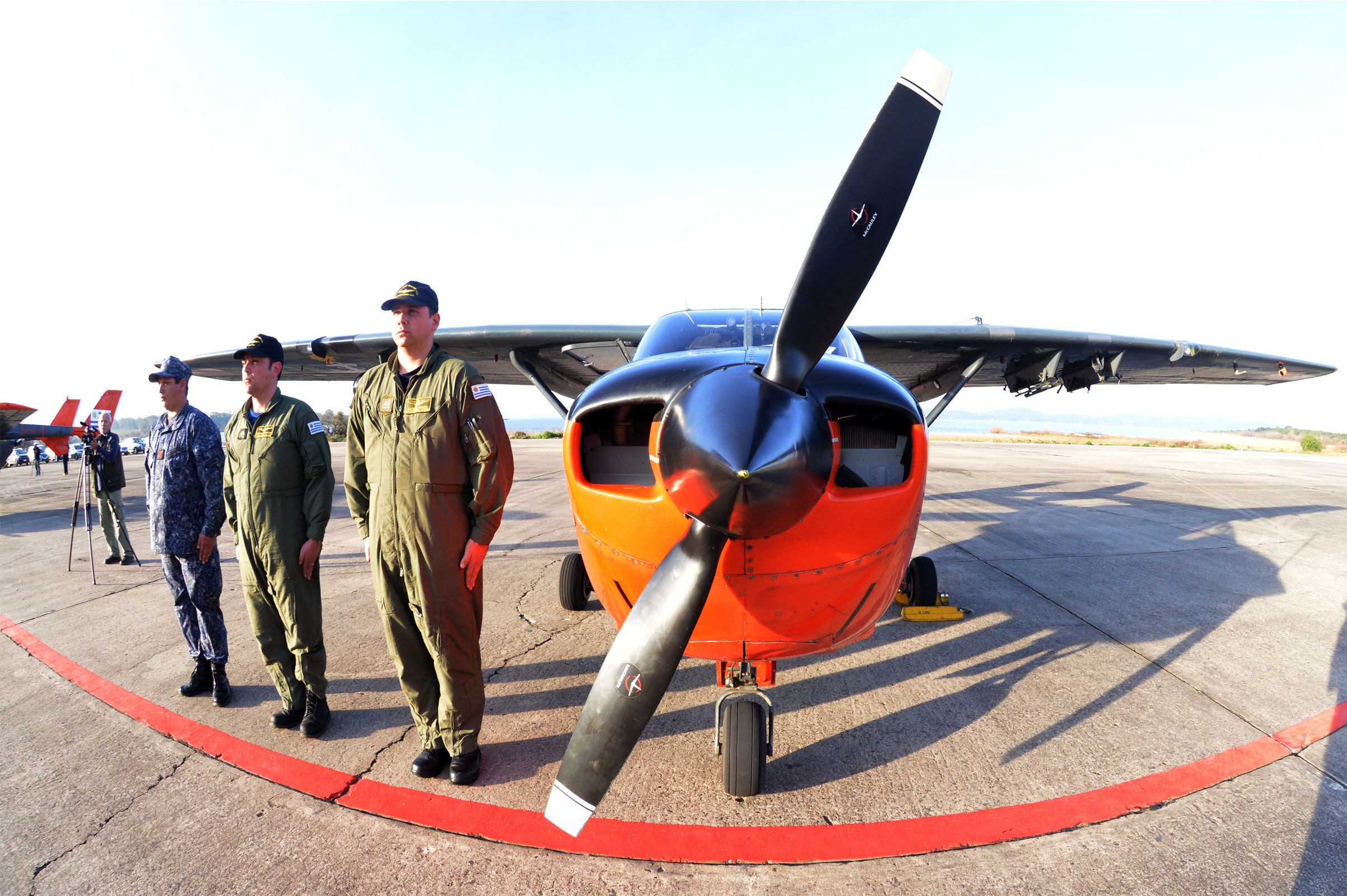 Acto de presentación de las tres aeronaves donadas por Chile a Defensa