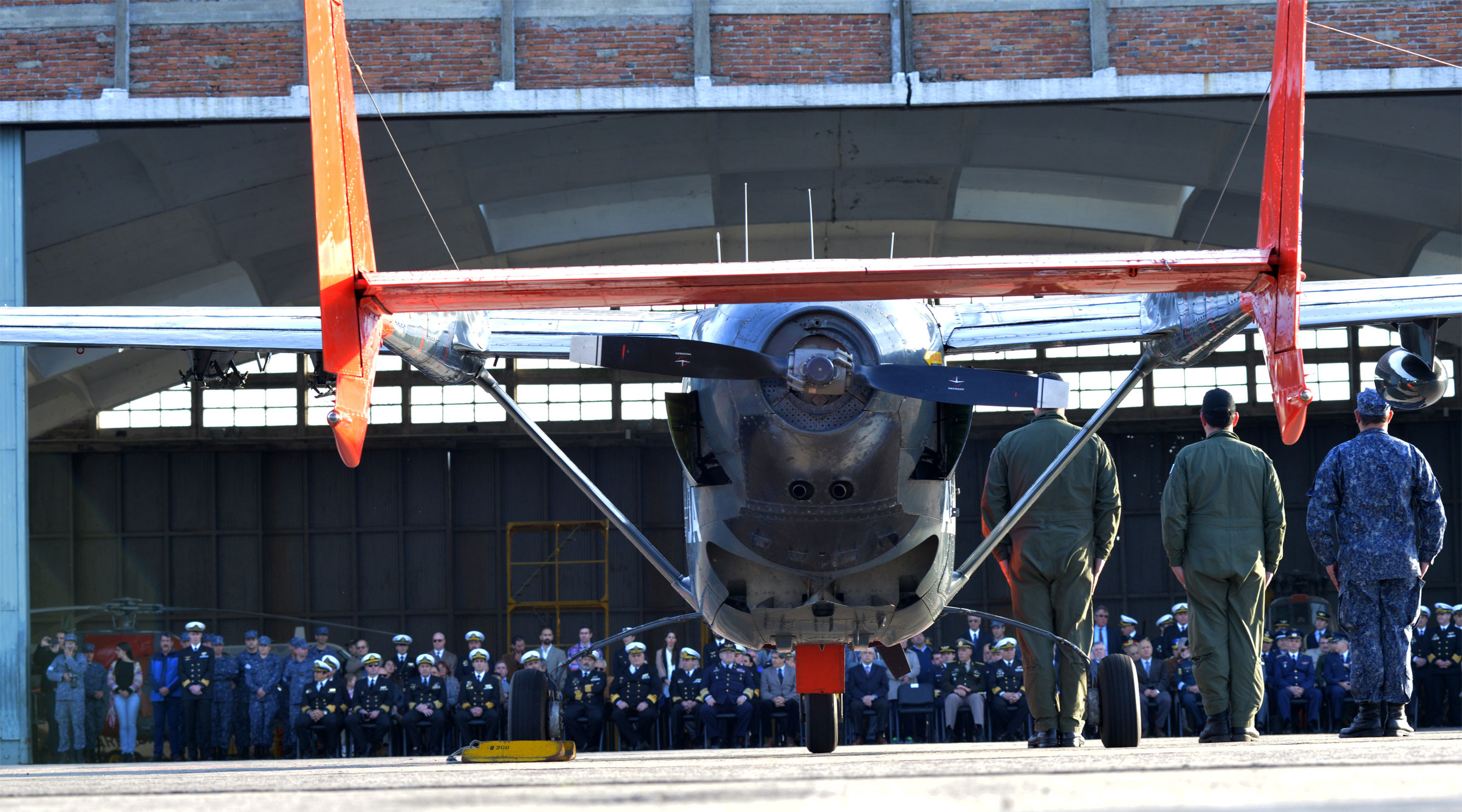 Acto de presentación de las tres aeronaves donadas por Chile a Defensa