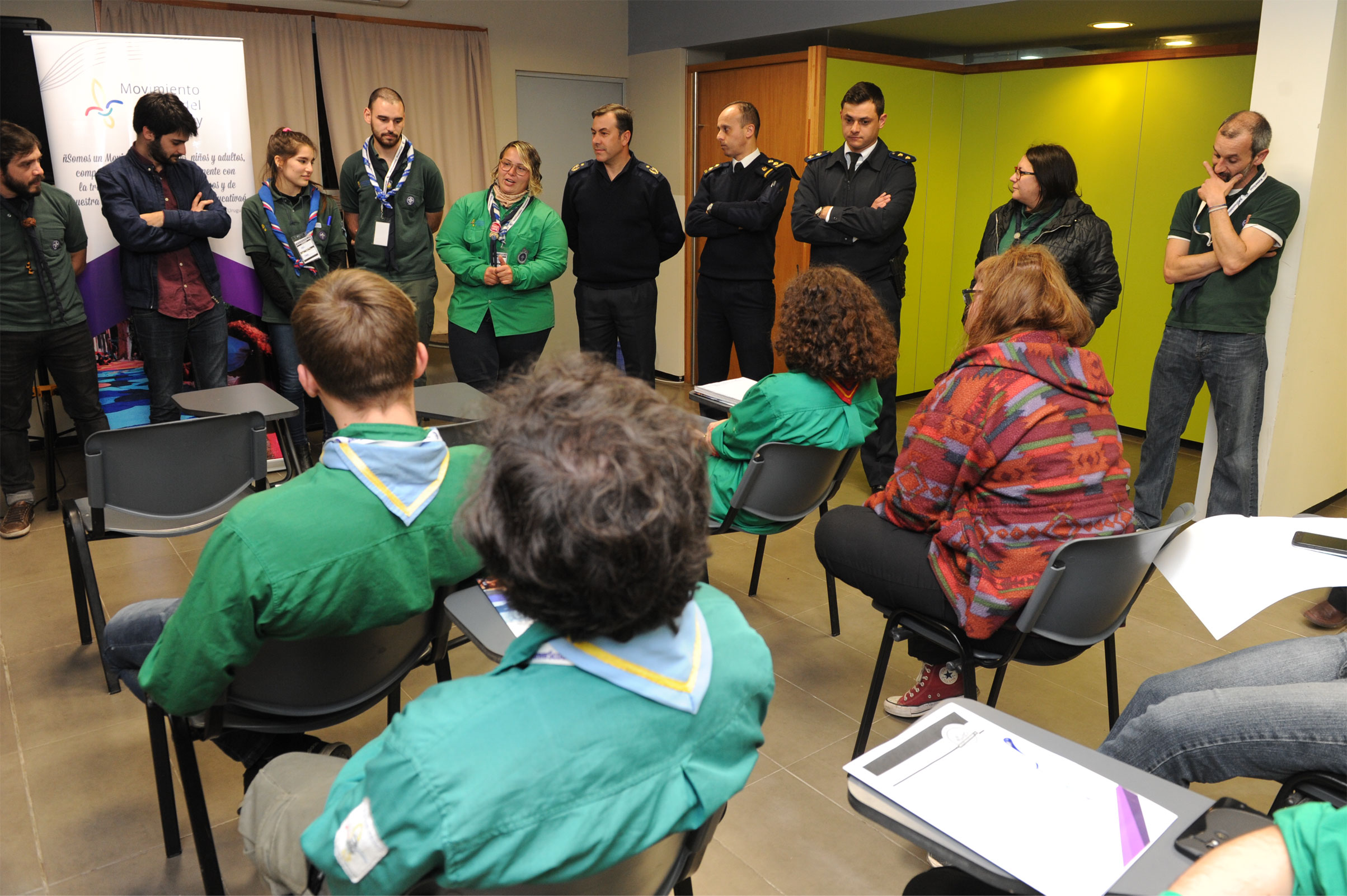 Actividad organizada por INJU y Movimiento Scout denominada Un Uruguay Sin Violencia