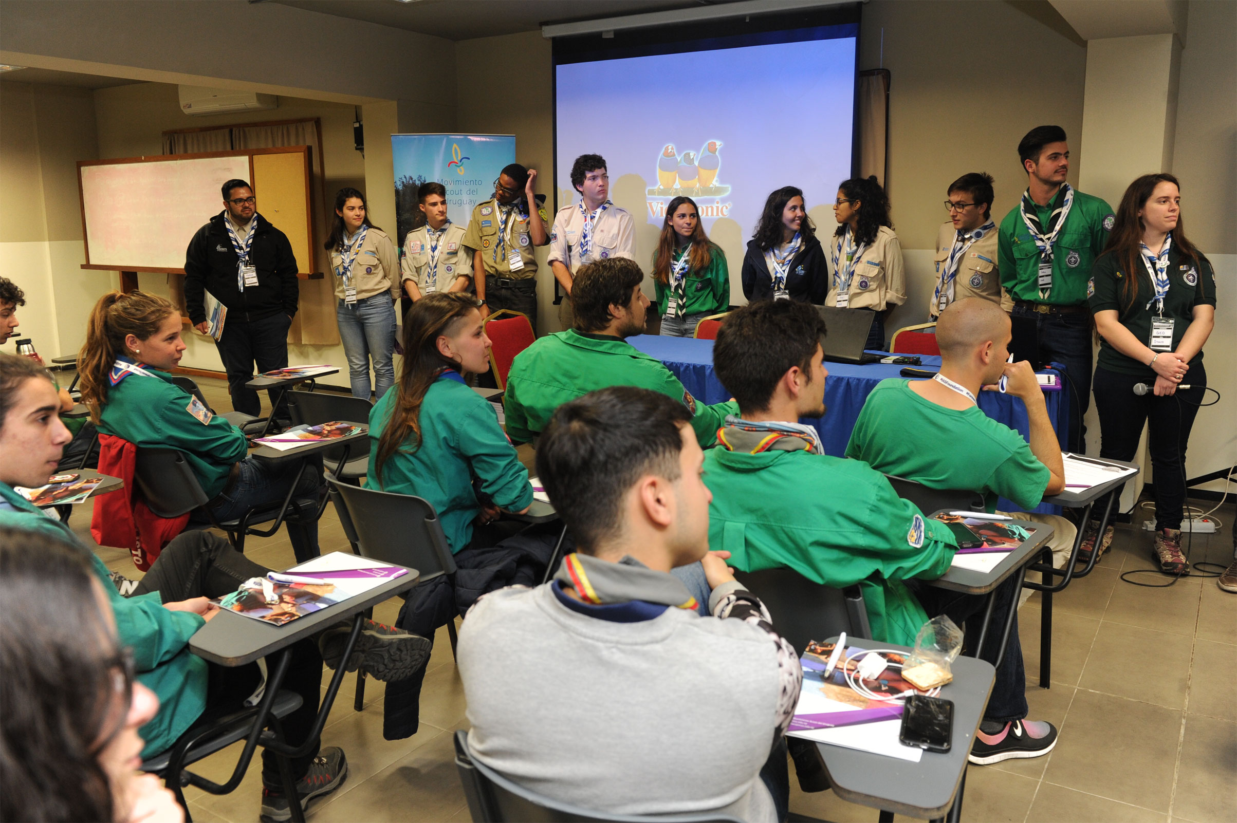 Actividad organizada por INJU y Movimiento Scout denominada Un Uruguay Sin Violencia