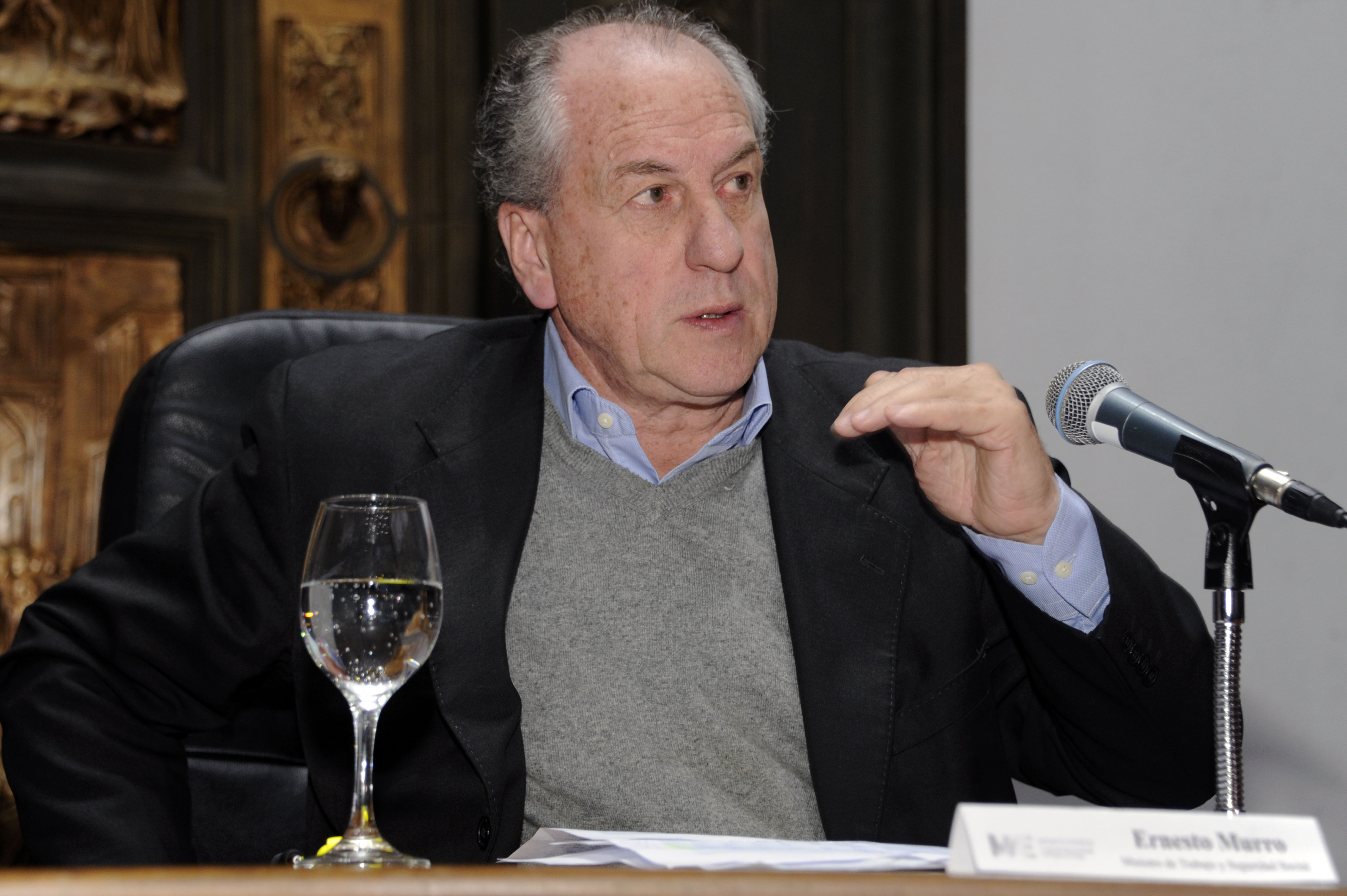 Ministro de Trabajo, Ernesto Murro