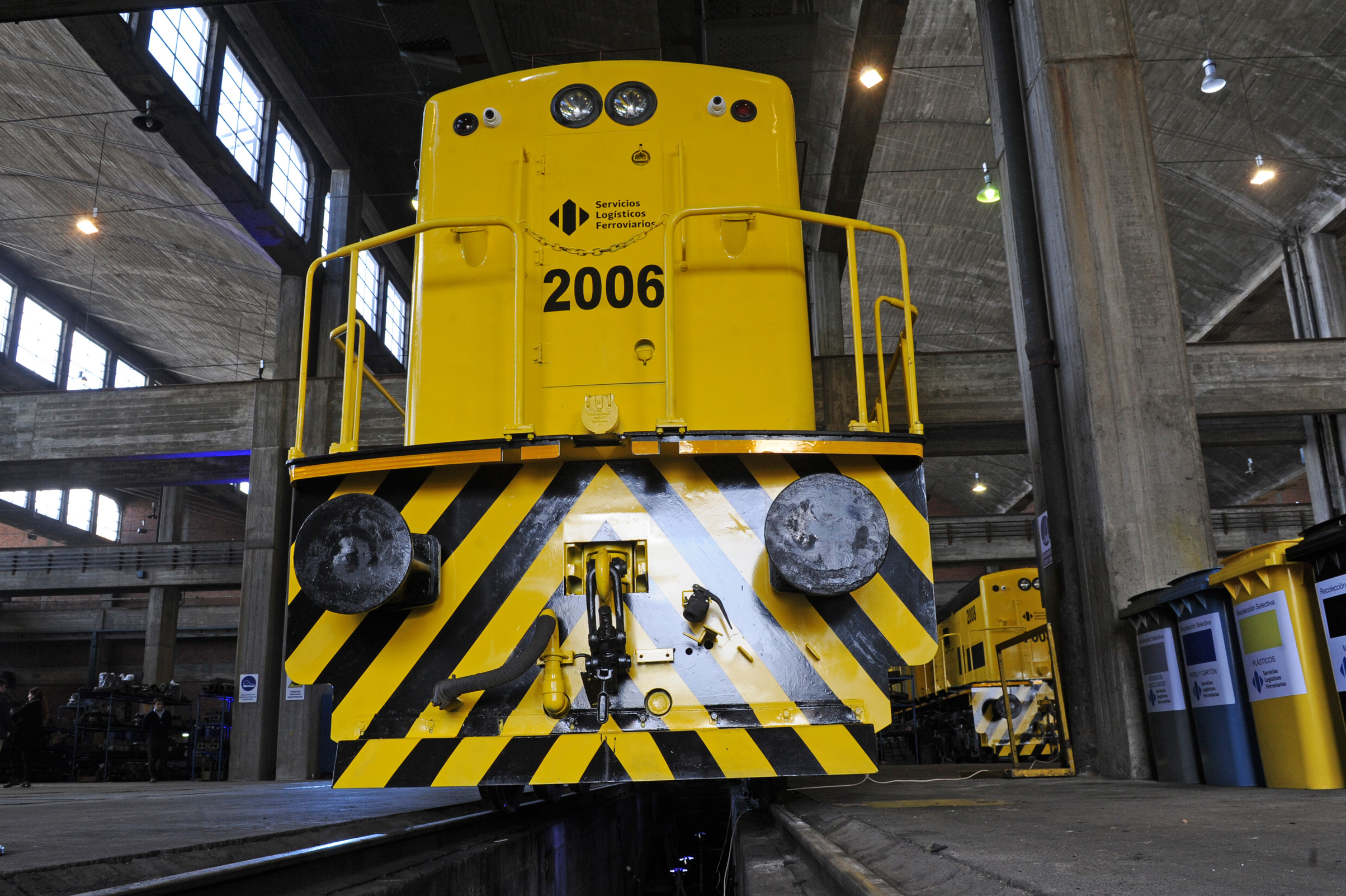 Una de las primeras cuatro locomotoras recuperadas