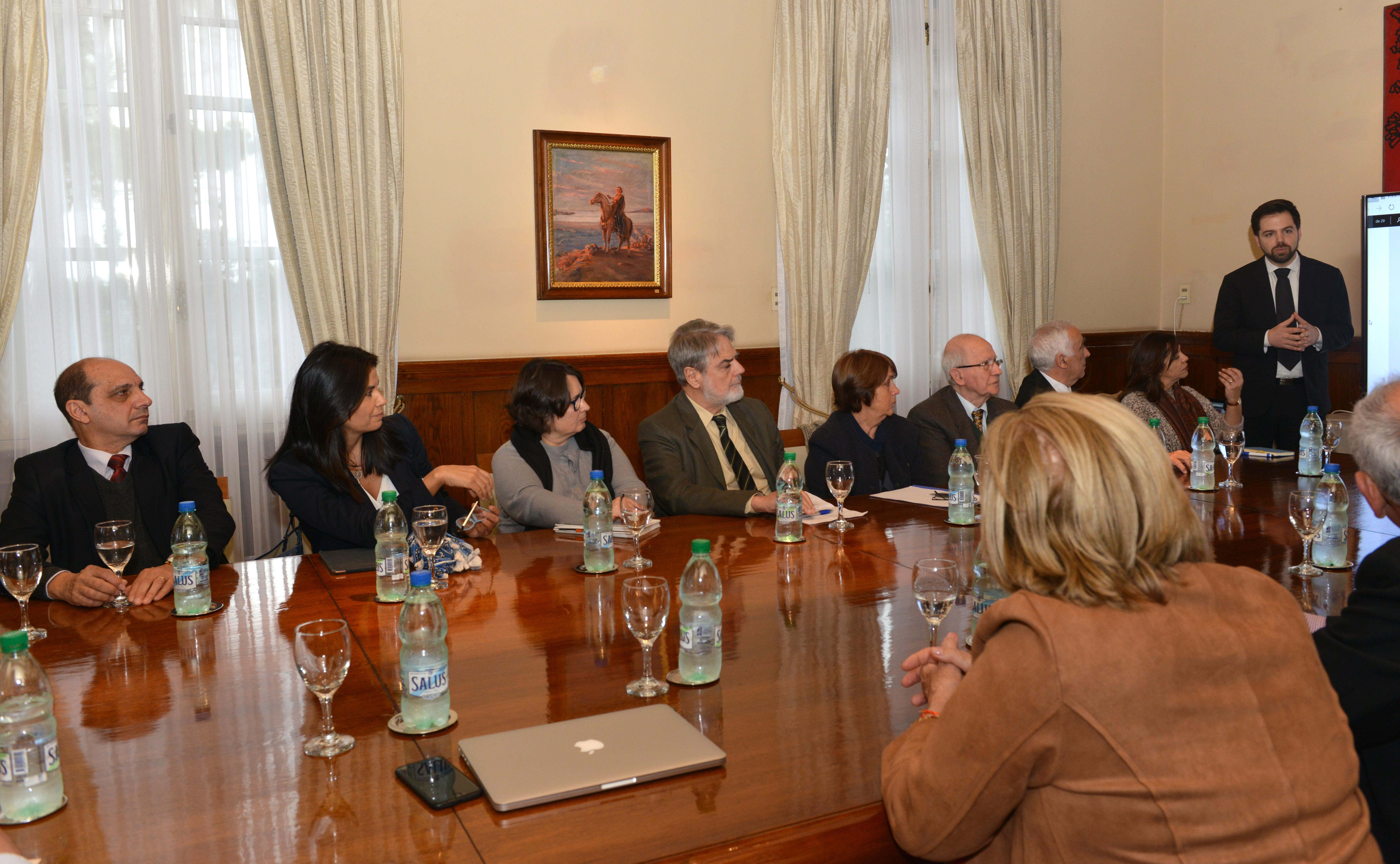 Presentación a cargo del secretario de la Junta Nacional de Drogas, Diego Olivera