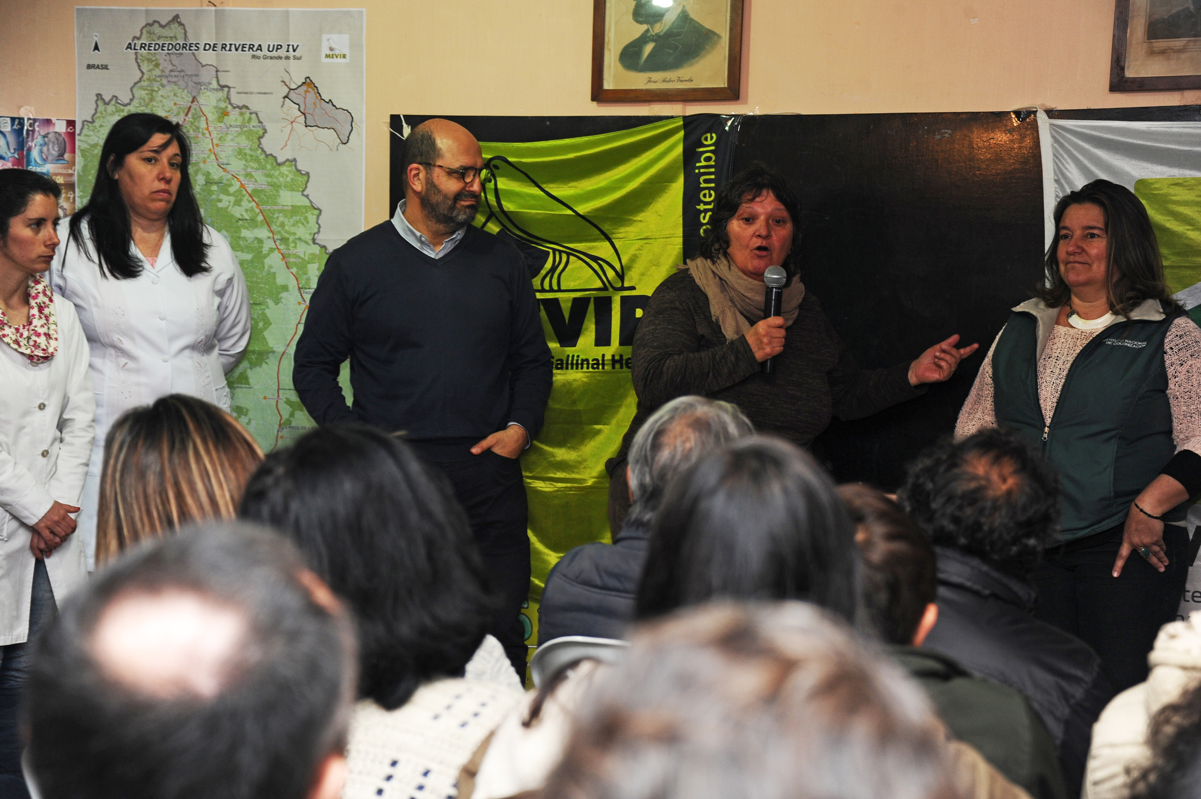 Acto de entrega de 39 viviendas y unidades productivas, en la zona rural de Curticeiras en Rivera
