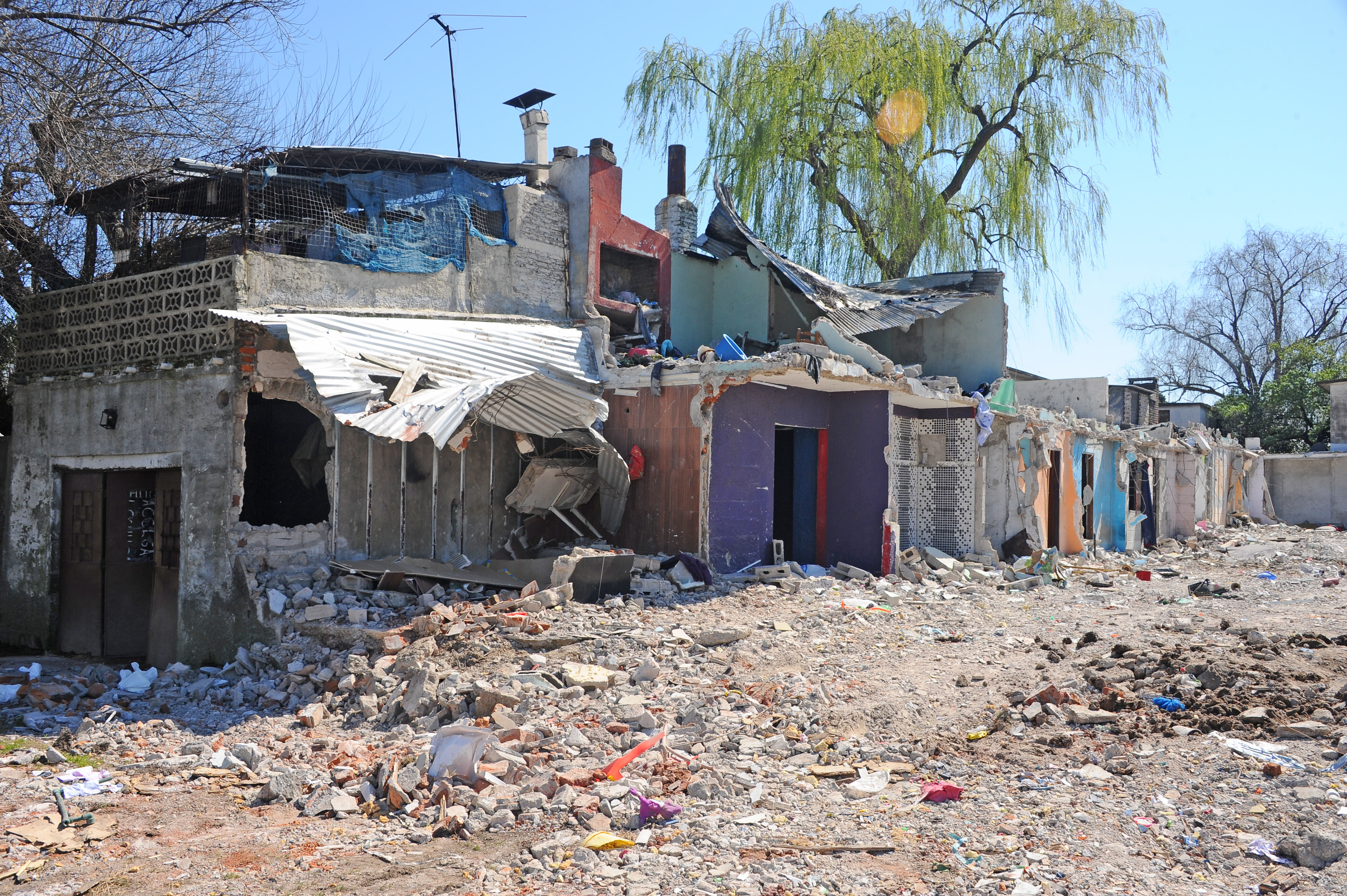 Recorrida por Los Palomares, en el barrio Casavalle