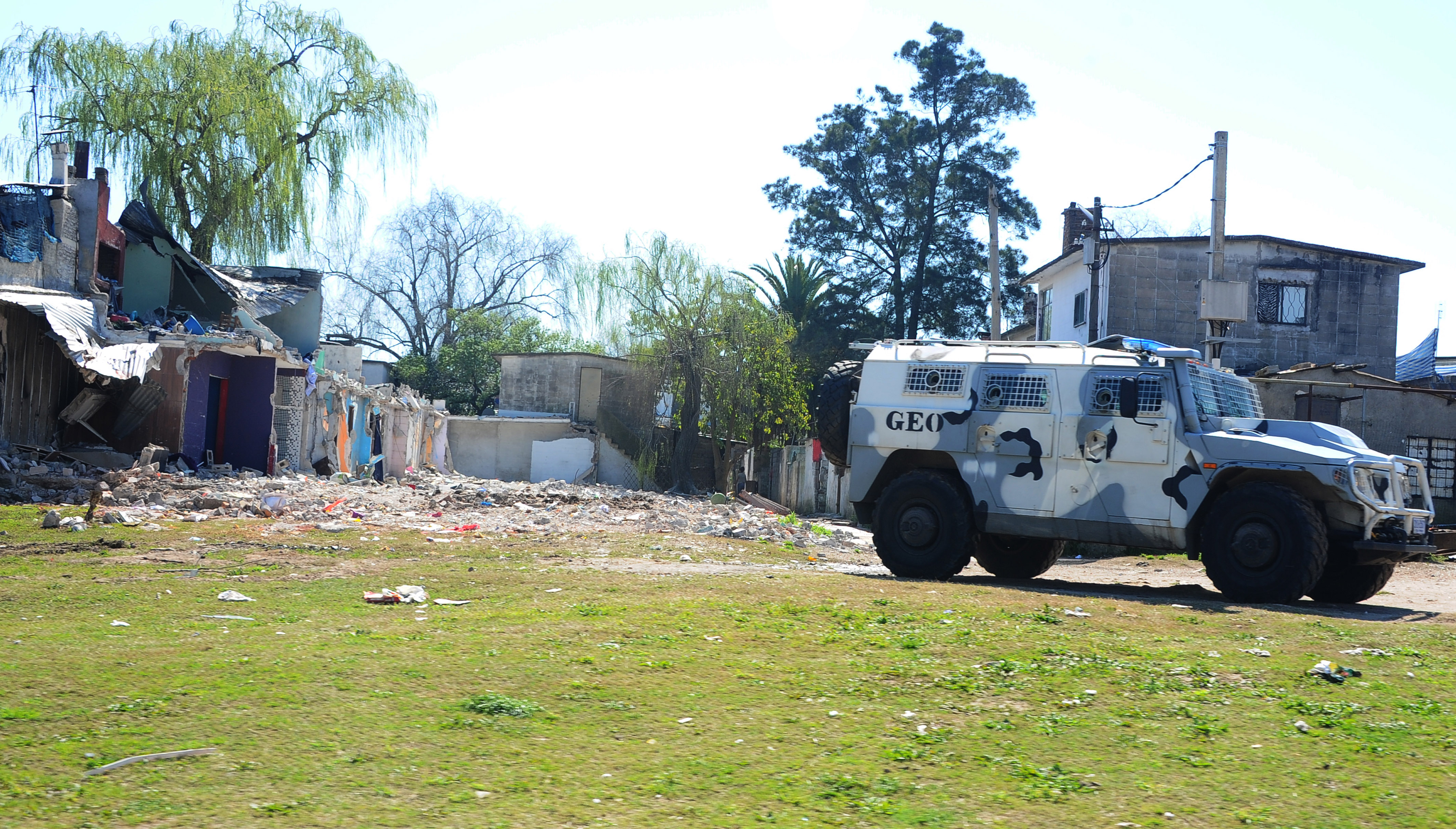 Grupo GEO recorre Los Palomares, en el barrio Casavalle