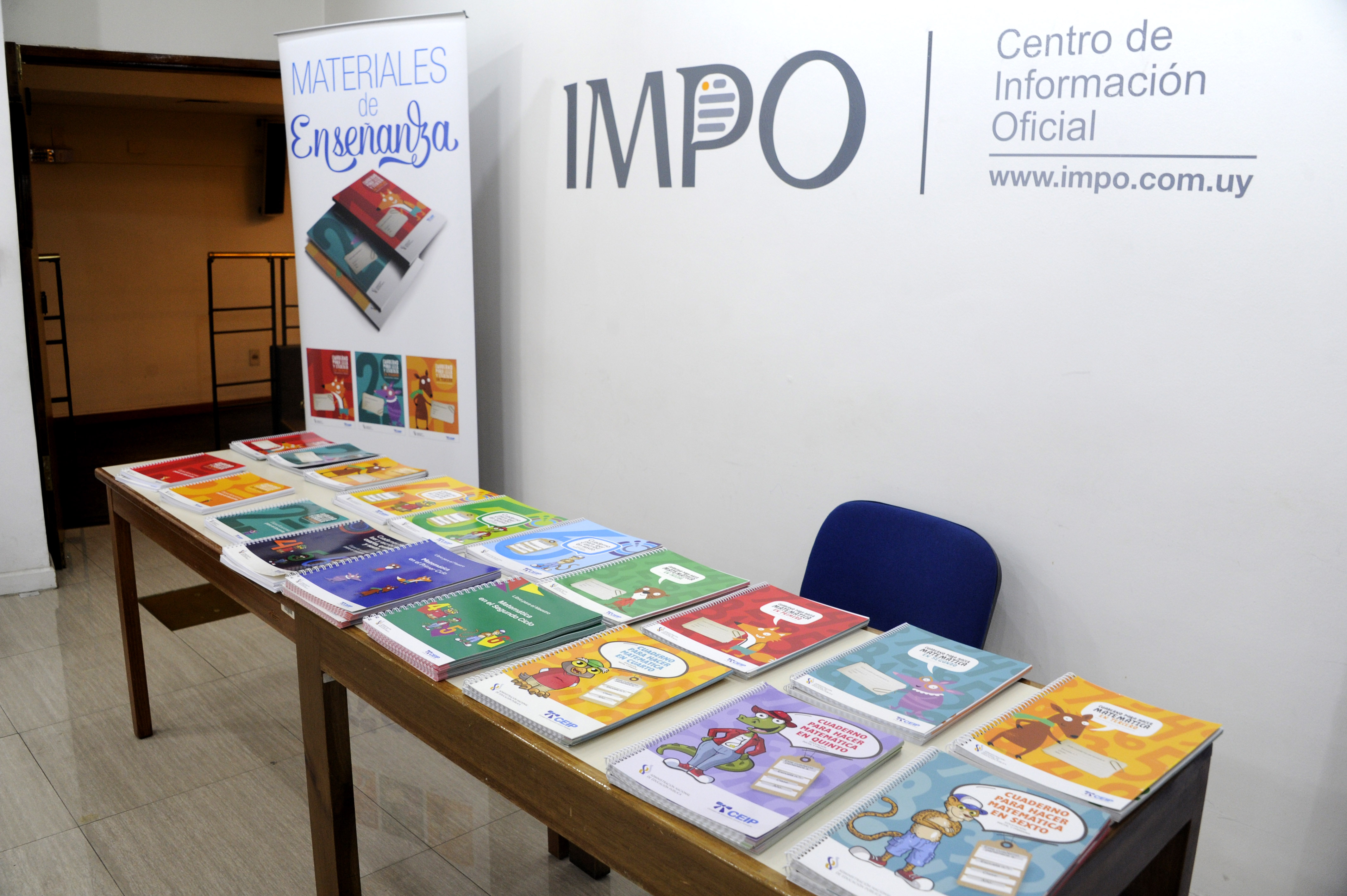 CEIP e IMPO presentaron materiales de estudio de alumnos de educación inicial y primaria de todo el país