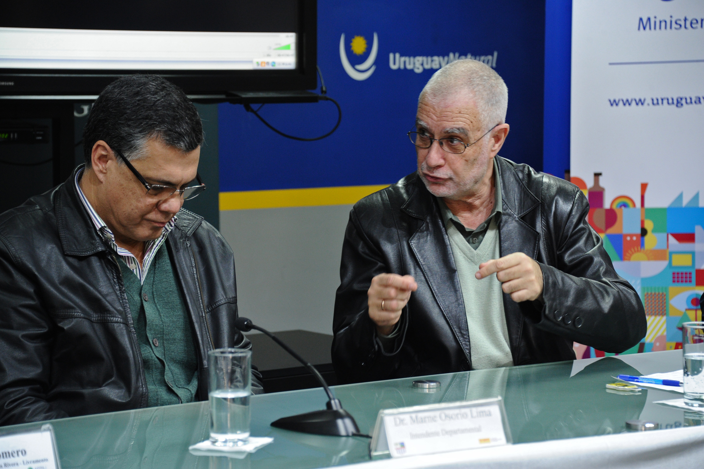 Subsecretario de Turismo, Benjamín Liberoff, haciendo uso de la palabra