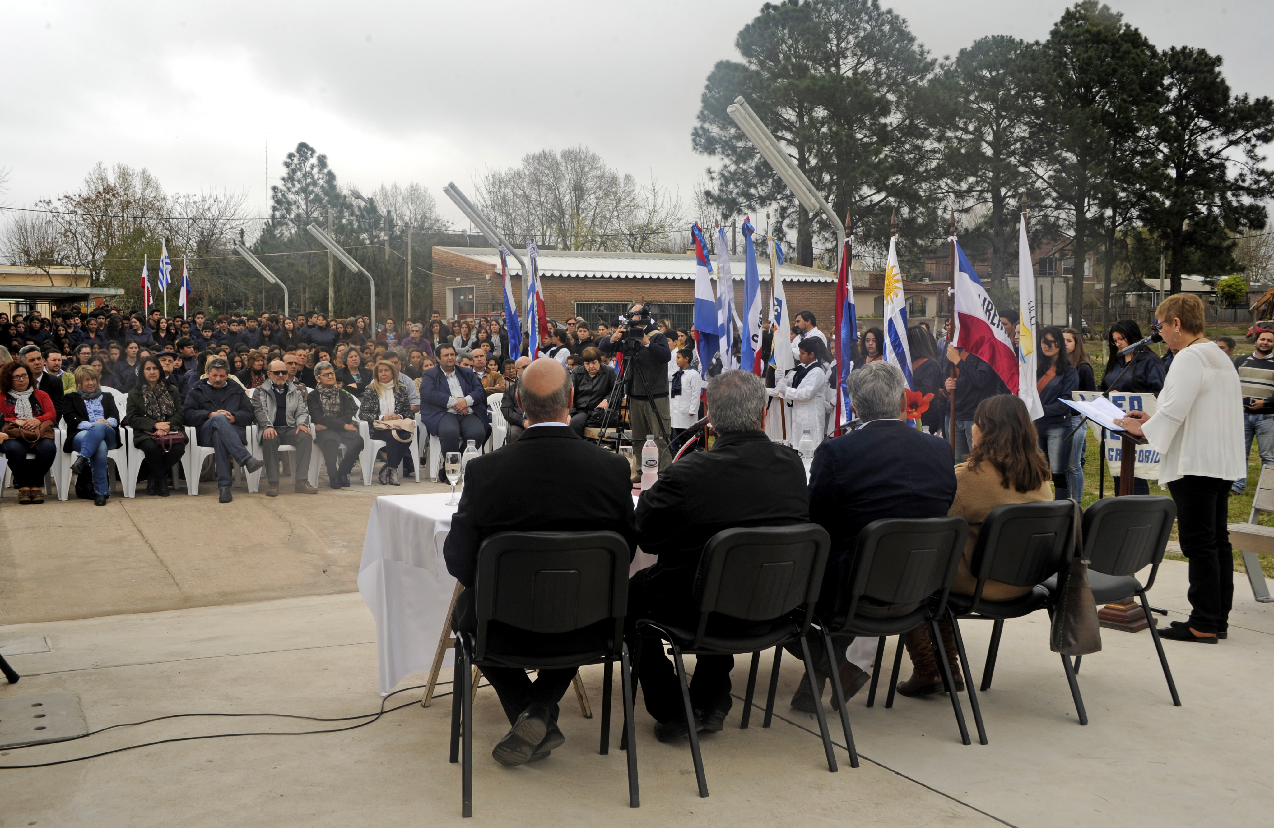 Inauguración de obras en liceo de San Gregorio de Polanco