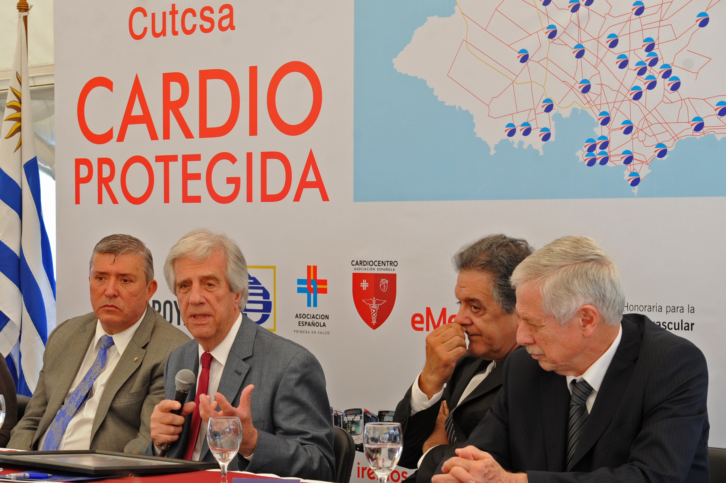 Presidente Tabaré Vázquez, haciendo uso de la palabra