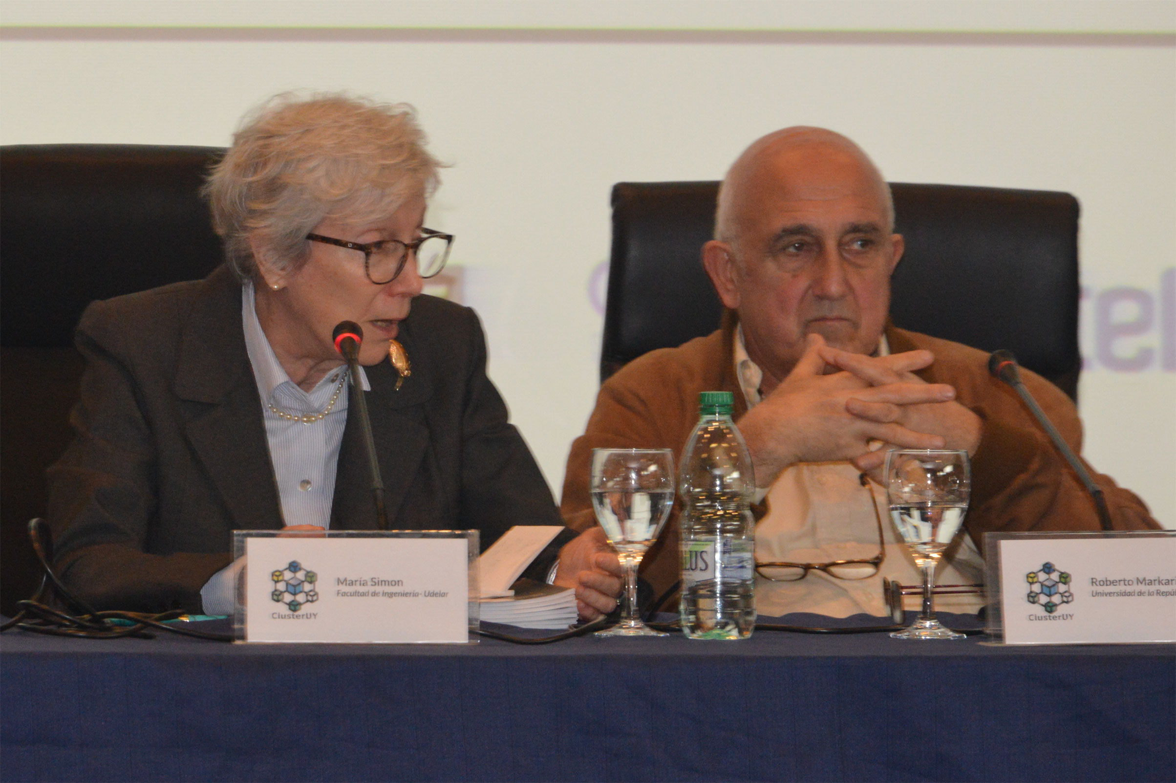 María Simon y Roberto Markarian