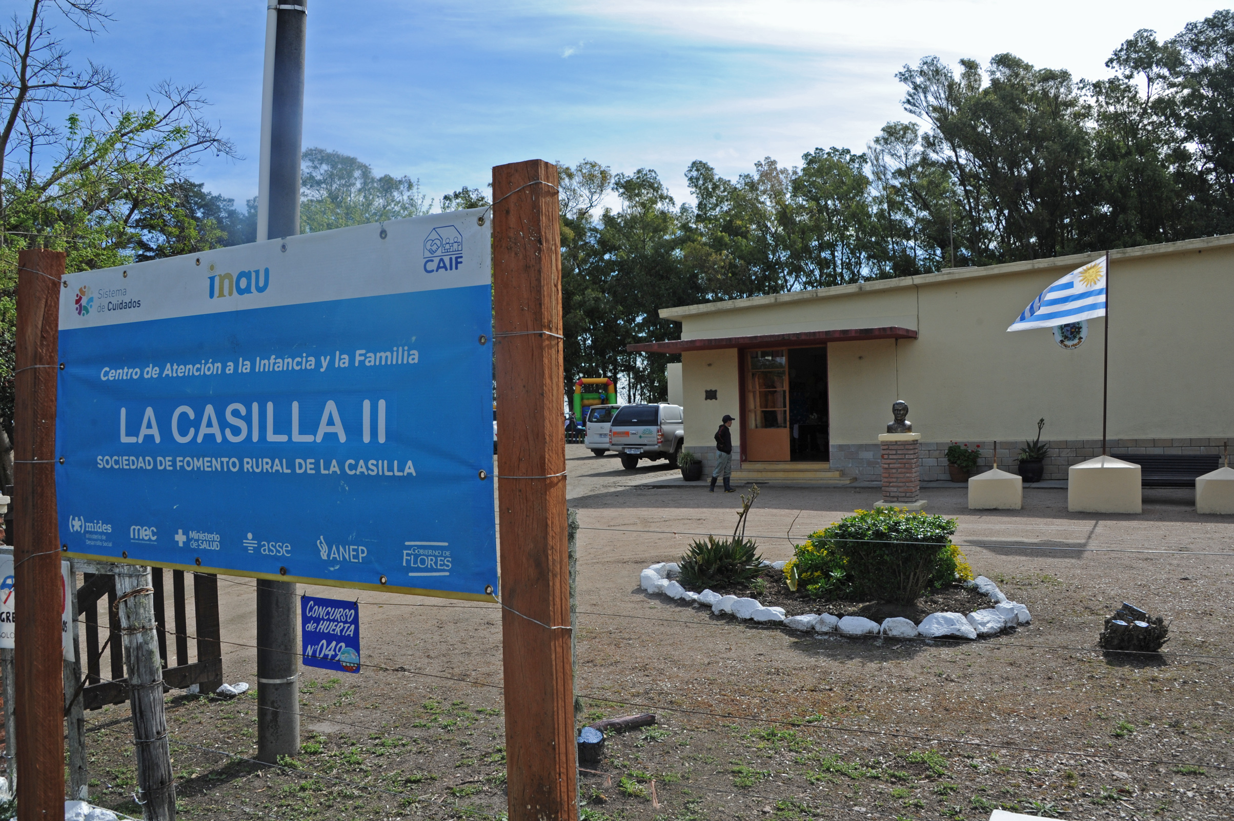 Inauguración de CAIF Los Ruralitos, en La Casilla, Flores