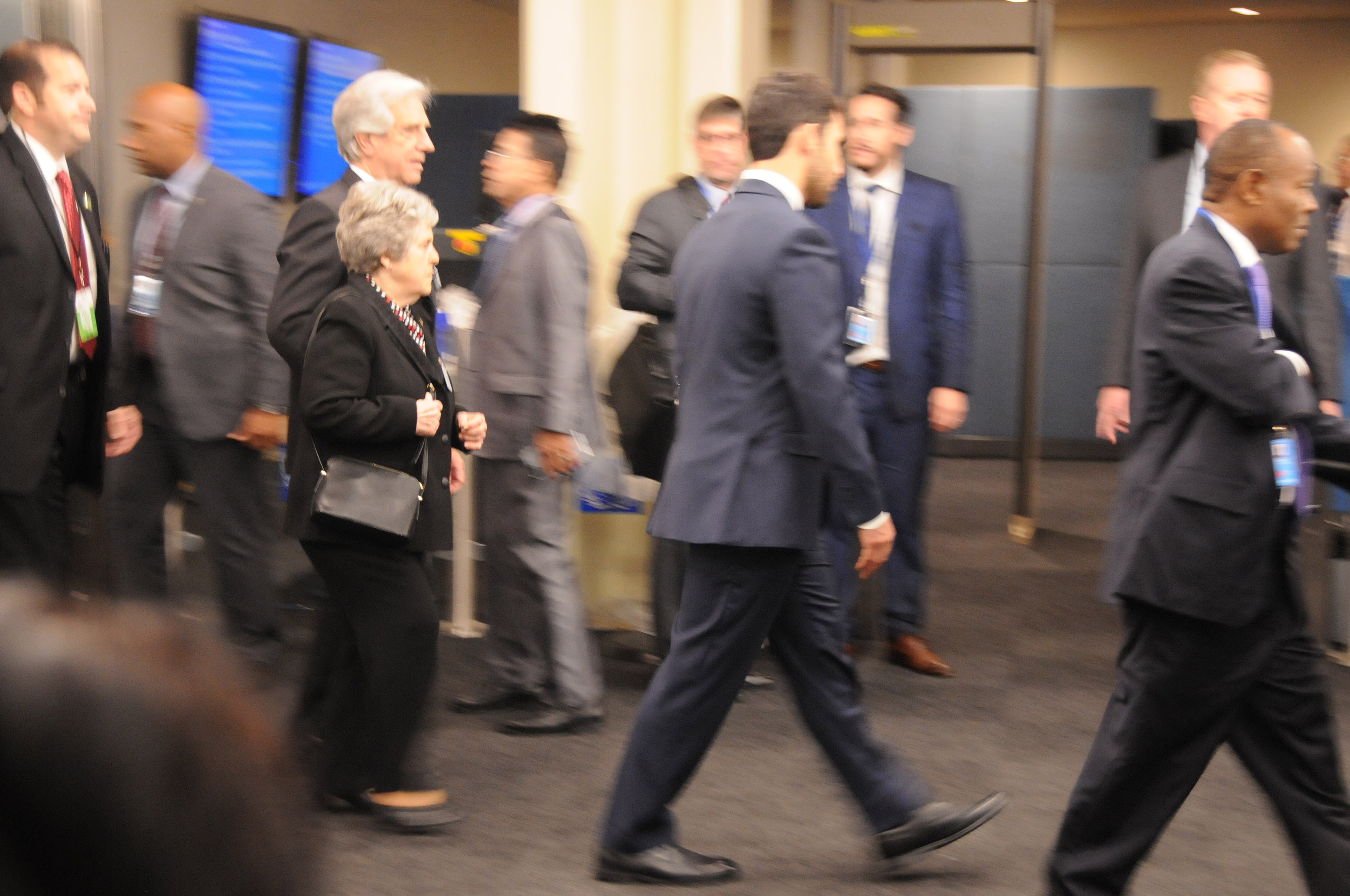 Tabaré Vázquez llega junto a su esposa, María Auxiliadora Delgado, a la Asamblea General de la ONU